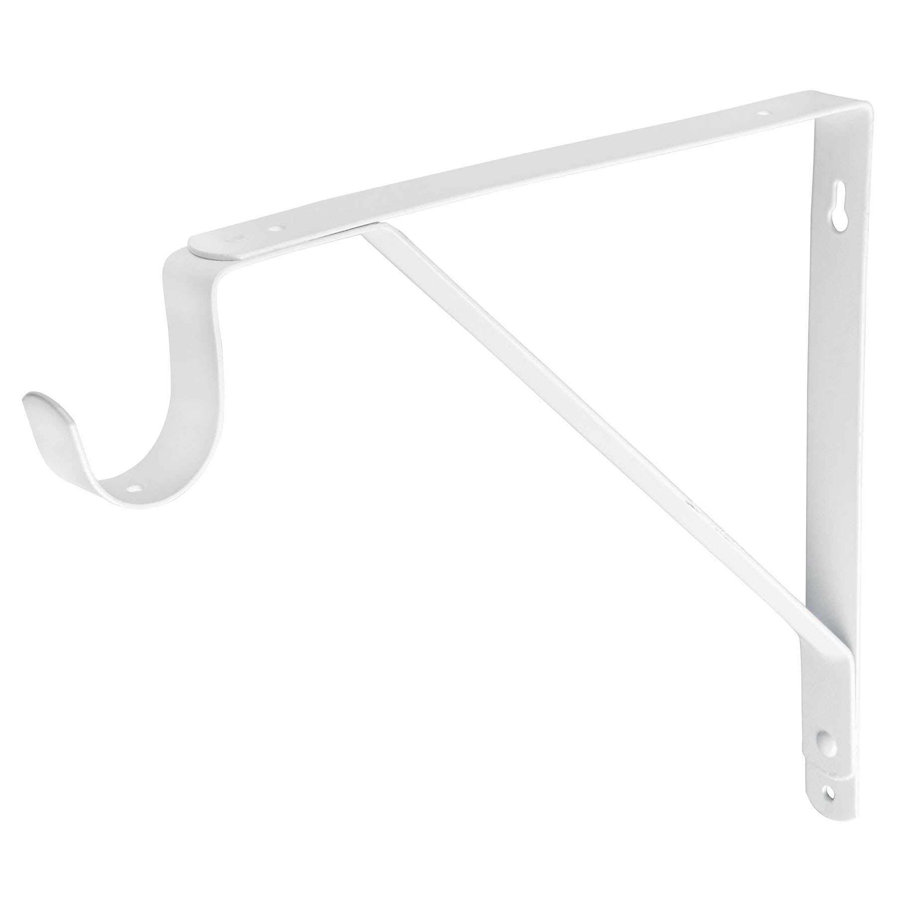 Ménsula reforzada blanca 11 x 12" con gancho, Fiero