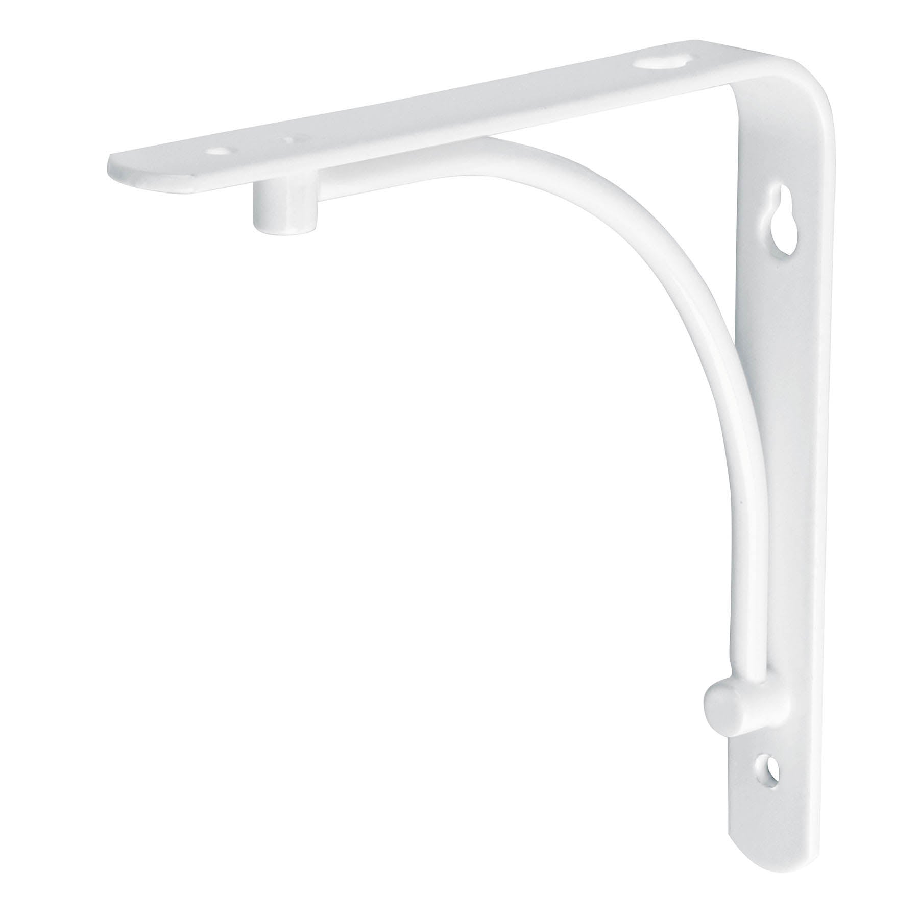 Ménsula reforzada blanca 6 x 6" diseño alambrón, Fiero