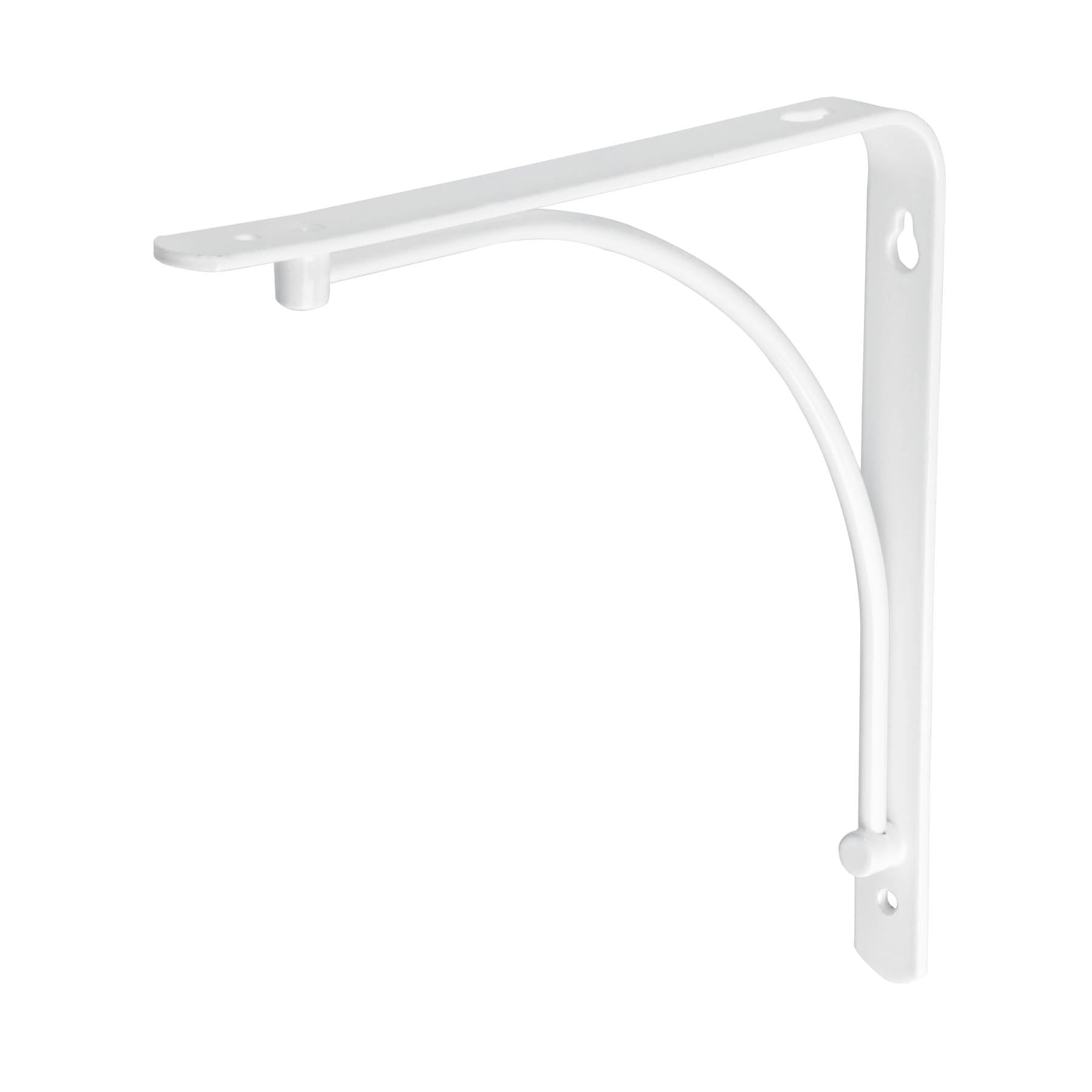 Ménsula reforzada blanca 8 x 8" diseño alambrón, Fiero
