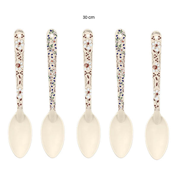 Melamina Cuchara De Servicio Beige 30Cm