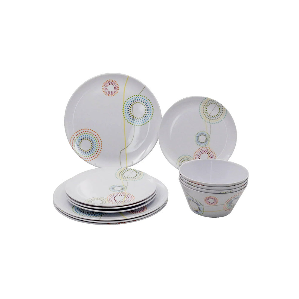 Vajilla 12 Pz. A-12 Redonda Tulum Fraciel