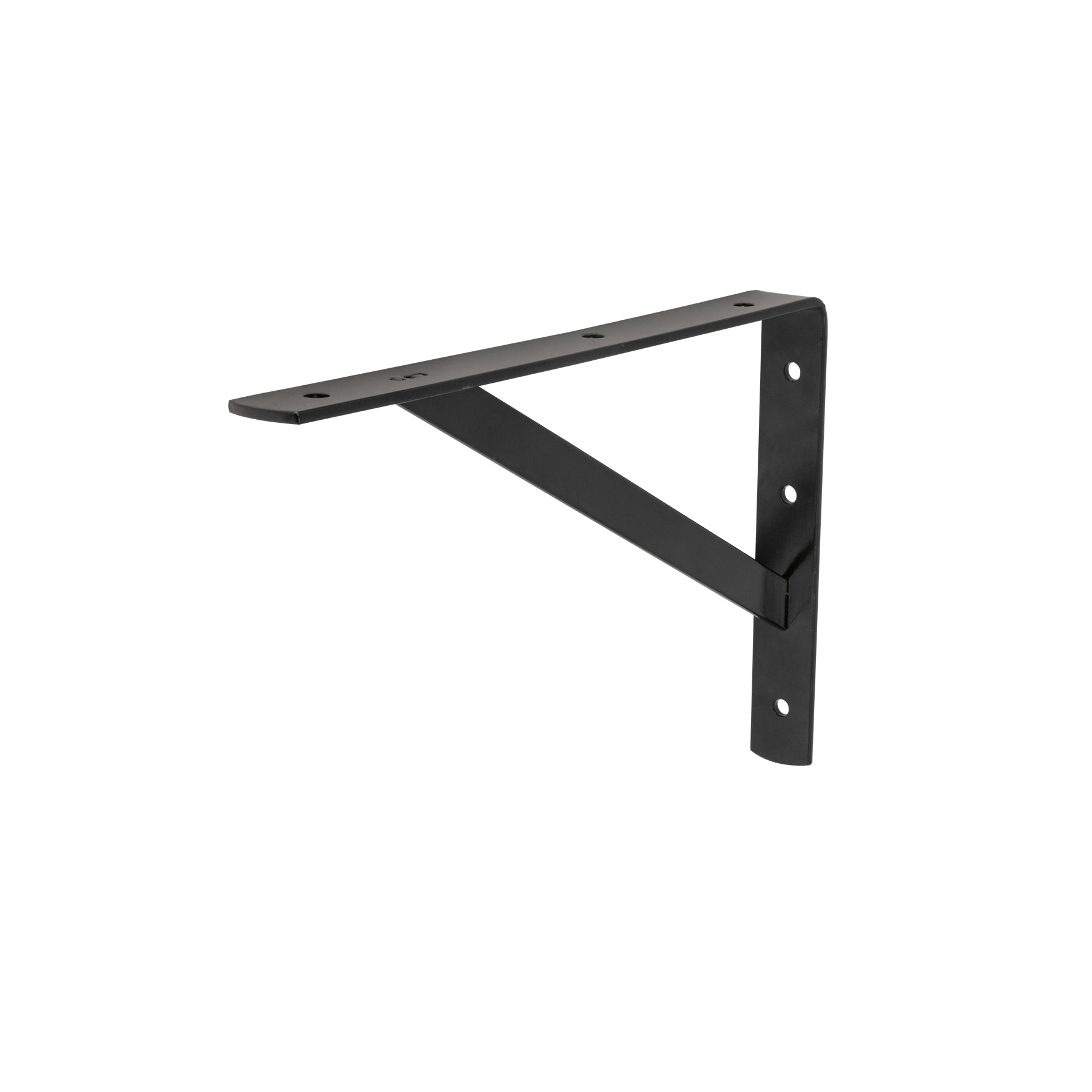 Ménsula de acero reforzada negra 8 x 12", Fiero