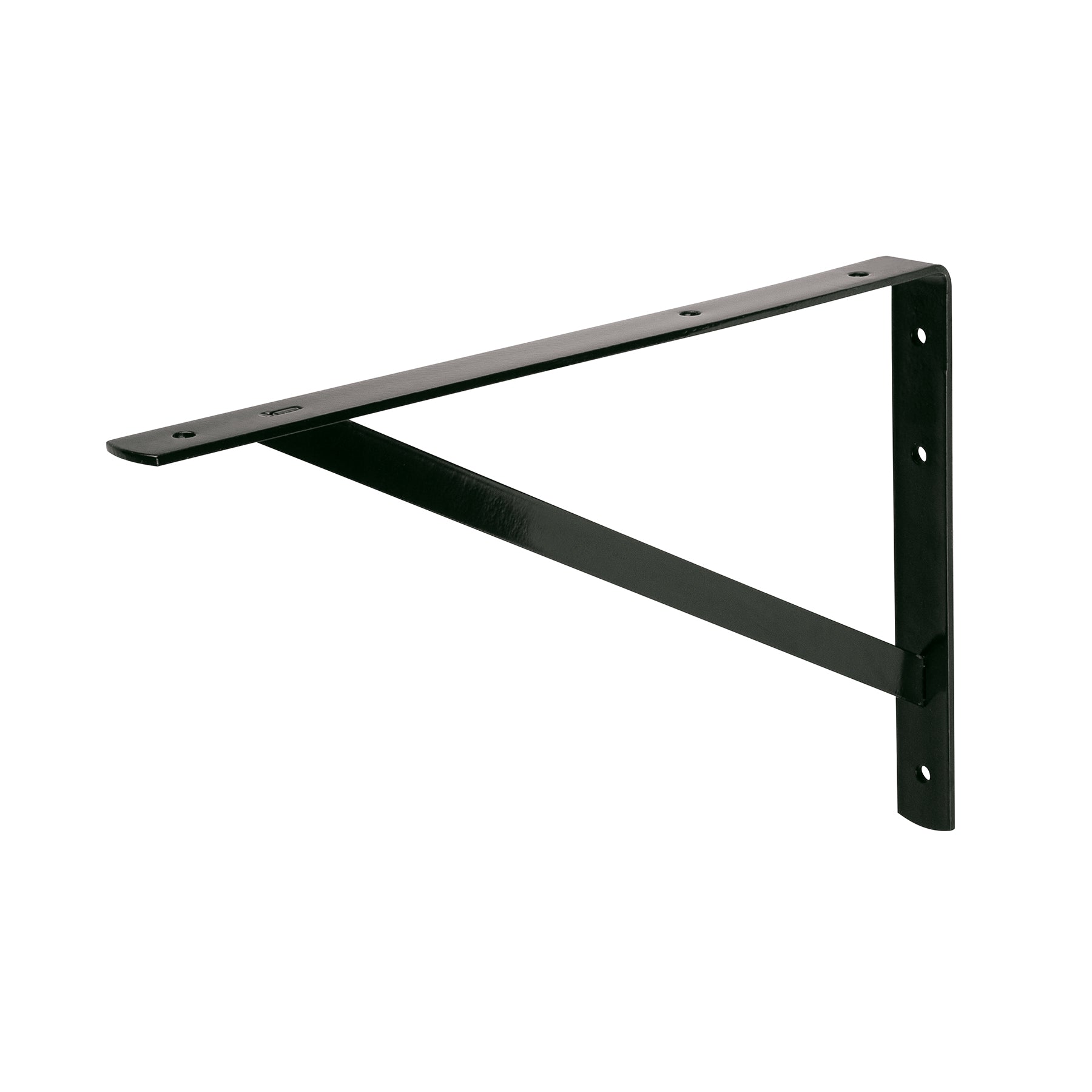 Ménsula de acero reforzada negra 10 x 16", Fiero