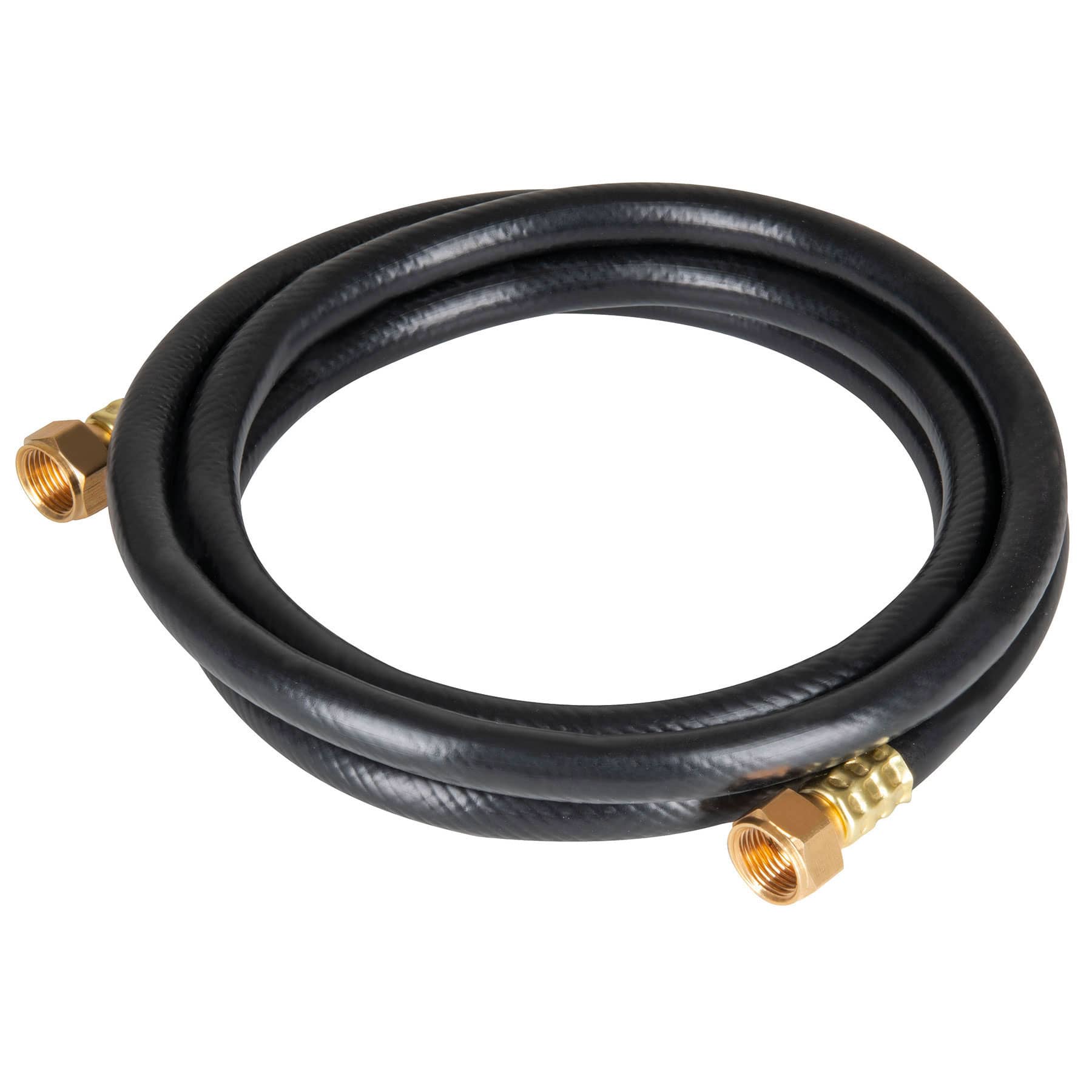 Manguera para gas, PVC negra, 3/8"x1 m, con conexión, Foset