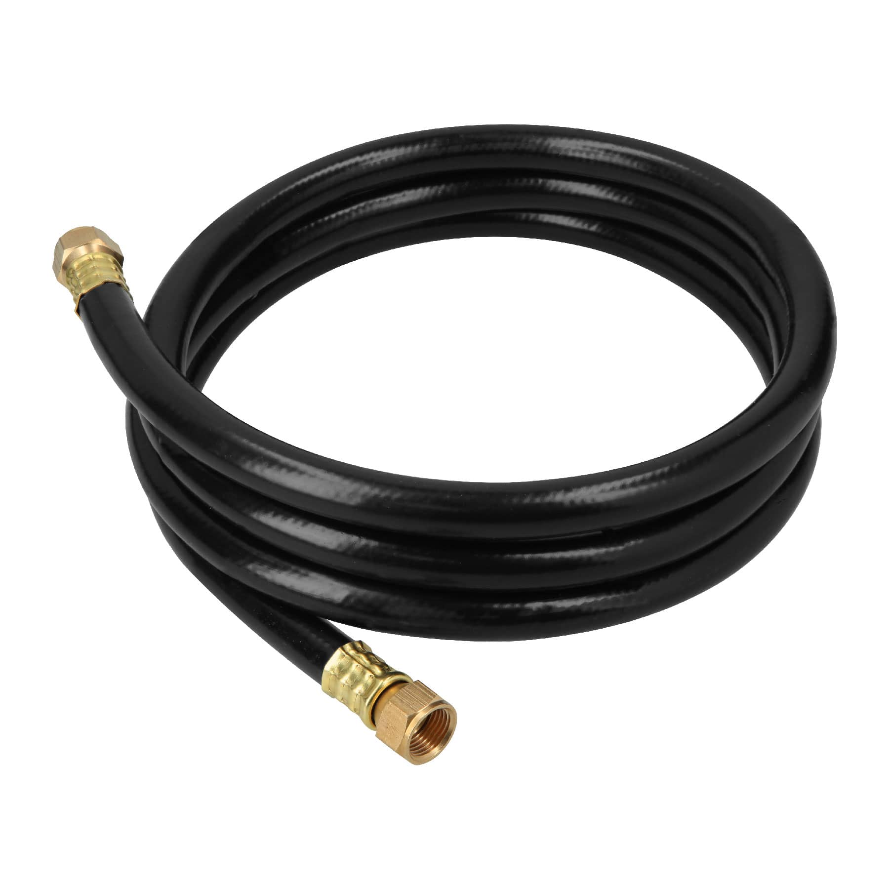Manguera para gas, PVC negra, 3/8"x2 m, con conexión, Foset