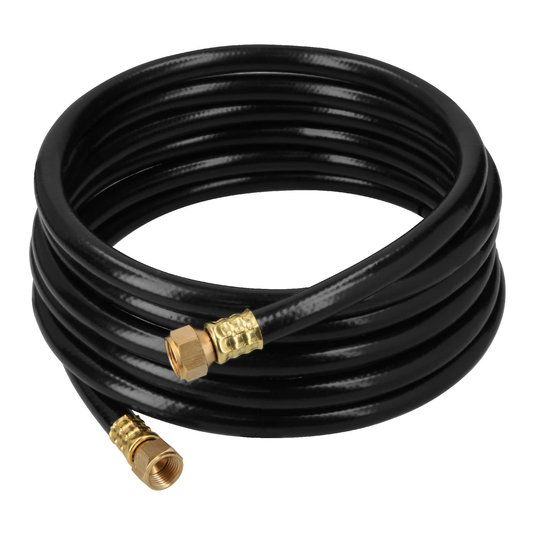 Manguera para gas, PVC negra, 3/8"x4 m, con conexión, Foset
