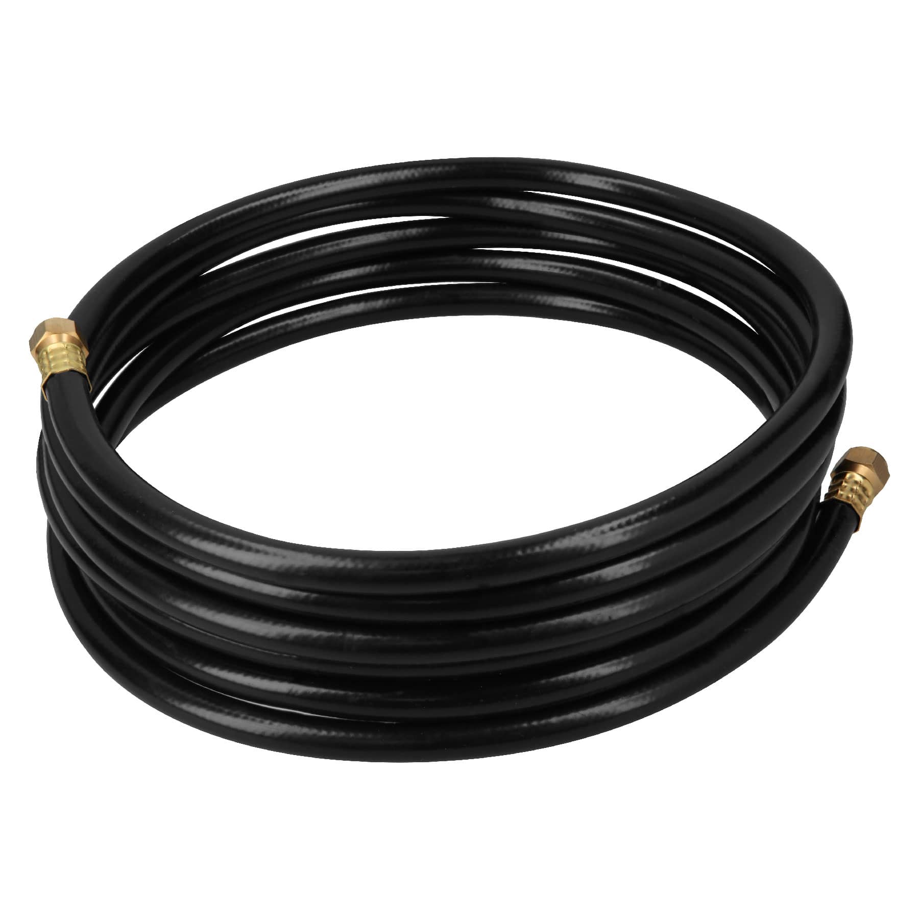 Manguera para gas, PVC negra, 3/8"x5 m, con conexión, Foset