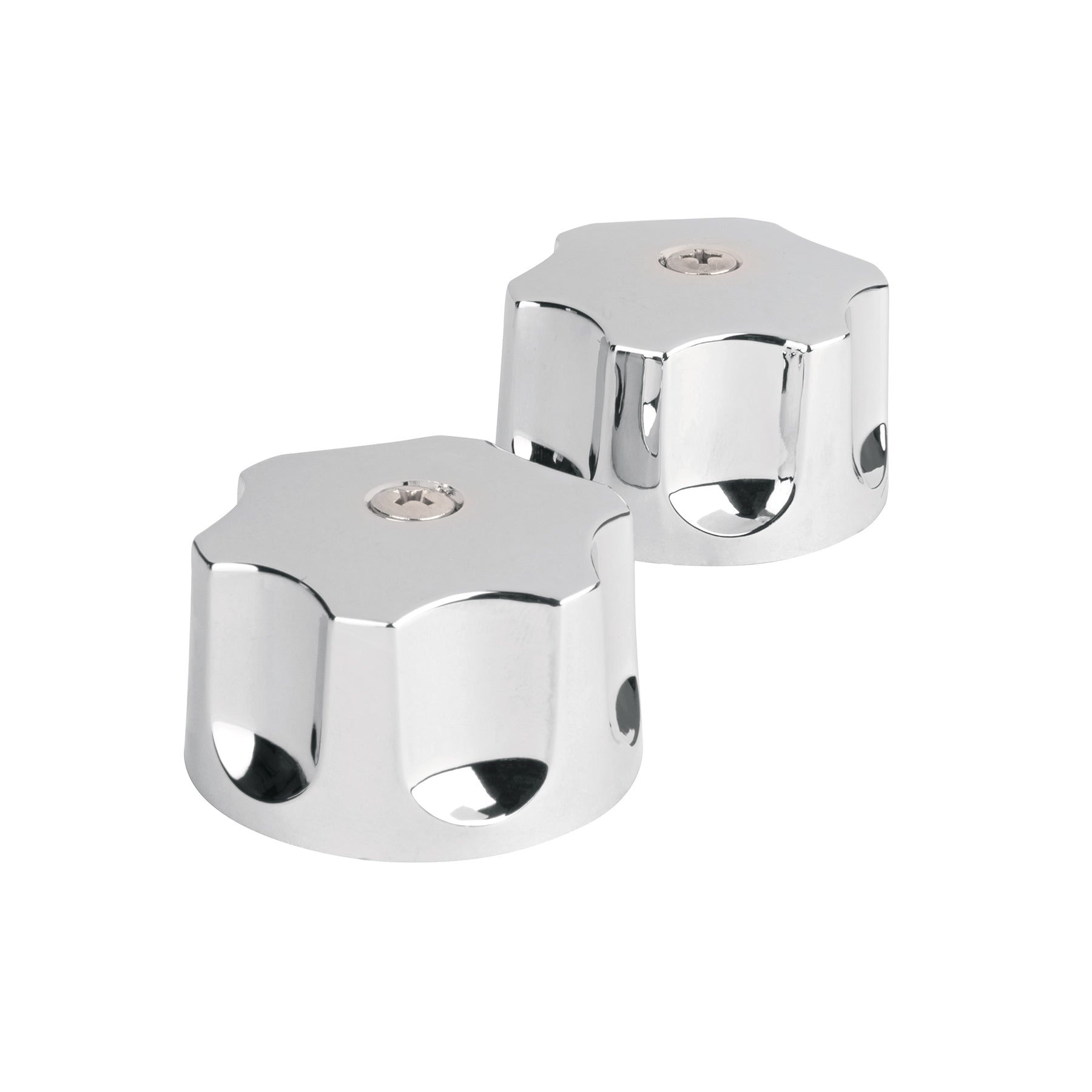 Juego de manerales hex de ABS para lav-fregadero, cromo, BASIC, Foset, MMP-100, 49389