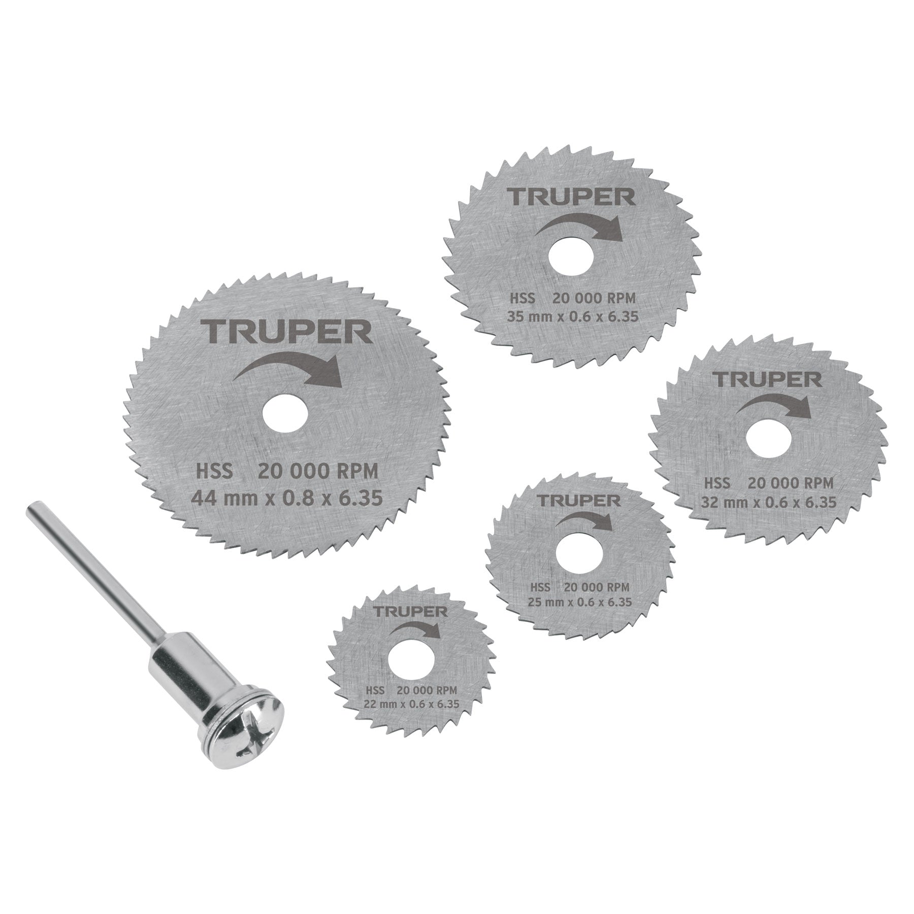 Kit de minidiscos sierra para herramienta rotativa,5 pzs,Truper