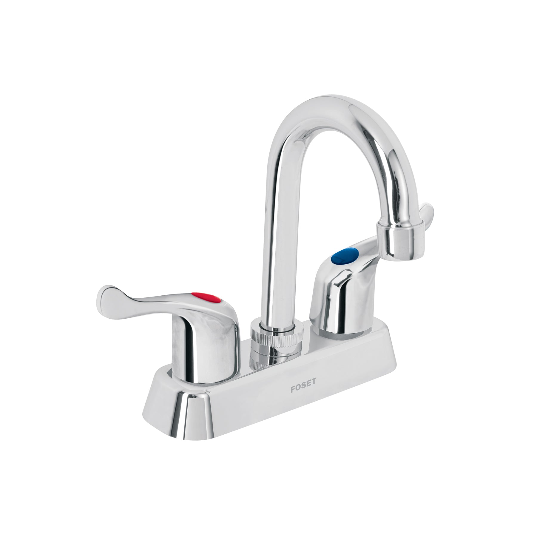 Mezcladora 4" lavabo, ABS, cuello bar, palanca, BASIC, Foset, MP-060P, 45513