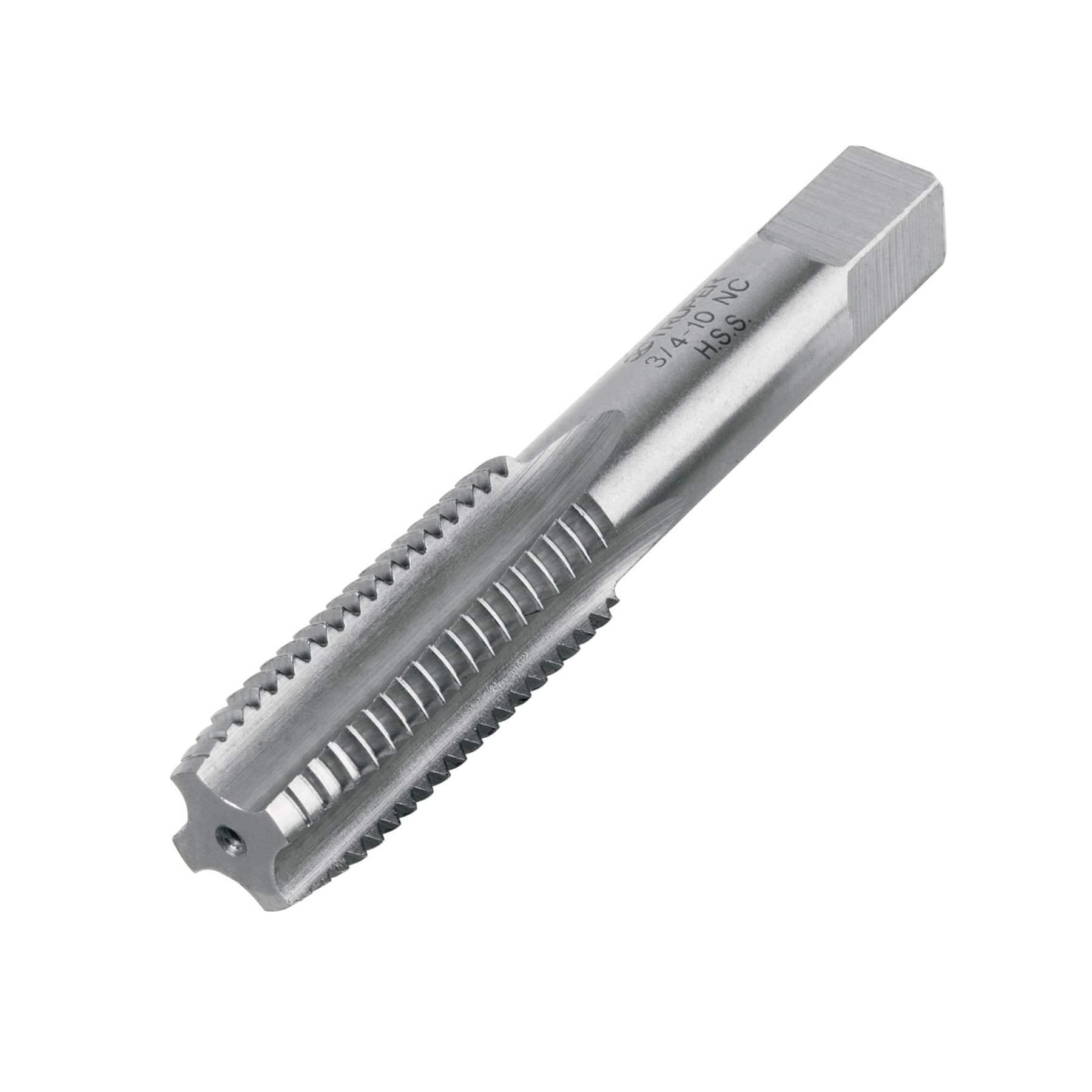 Machuelo semicónico 3/4"x10 UNC, estuche individual, Truper
