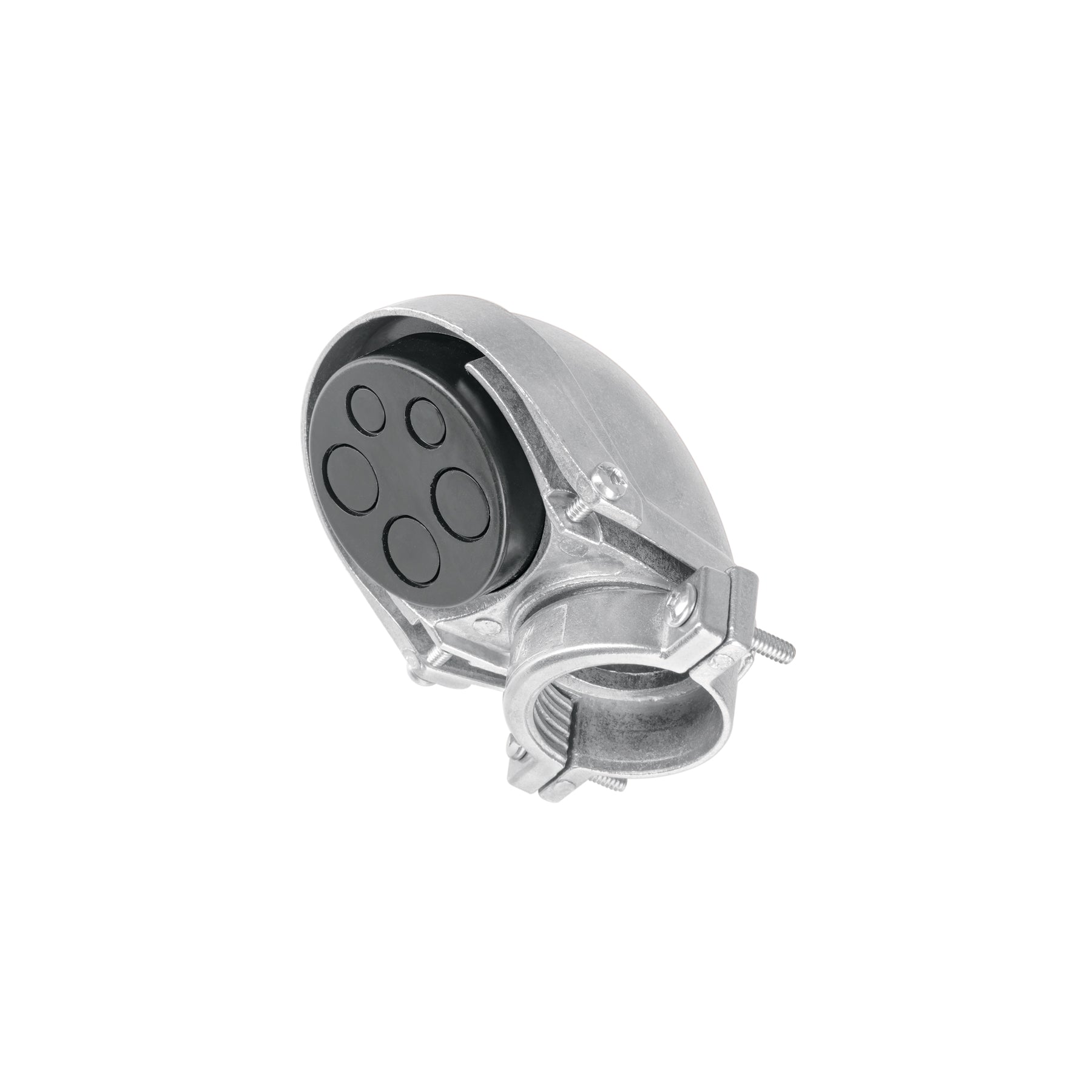 Mufa con abrazadera para tubo 1-1/4", Volteck