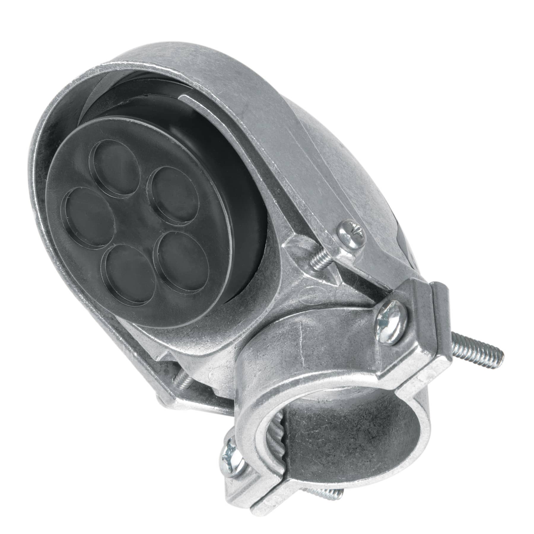 Mufa con abrazadera para tubo 1", Volteck