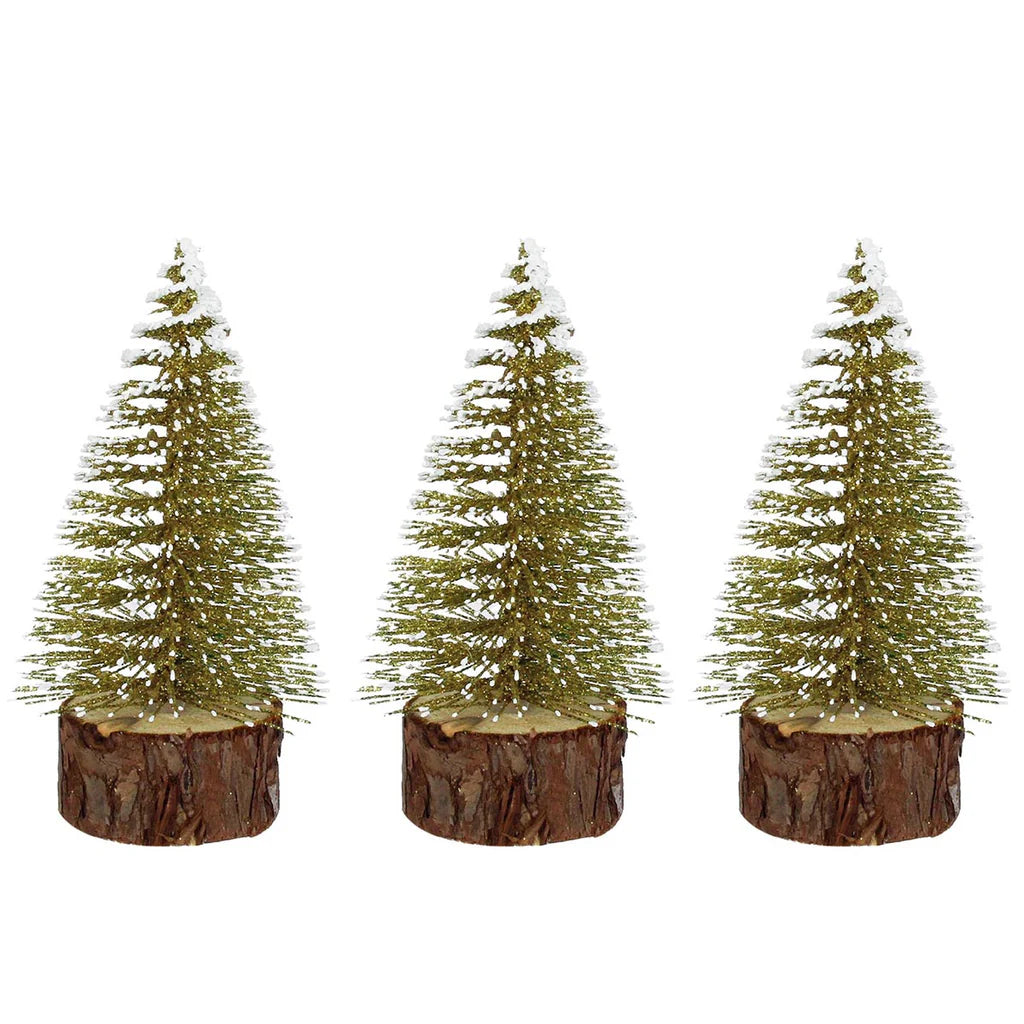 Mini pino c/base 10x4x2.4cm 3p oro