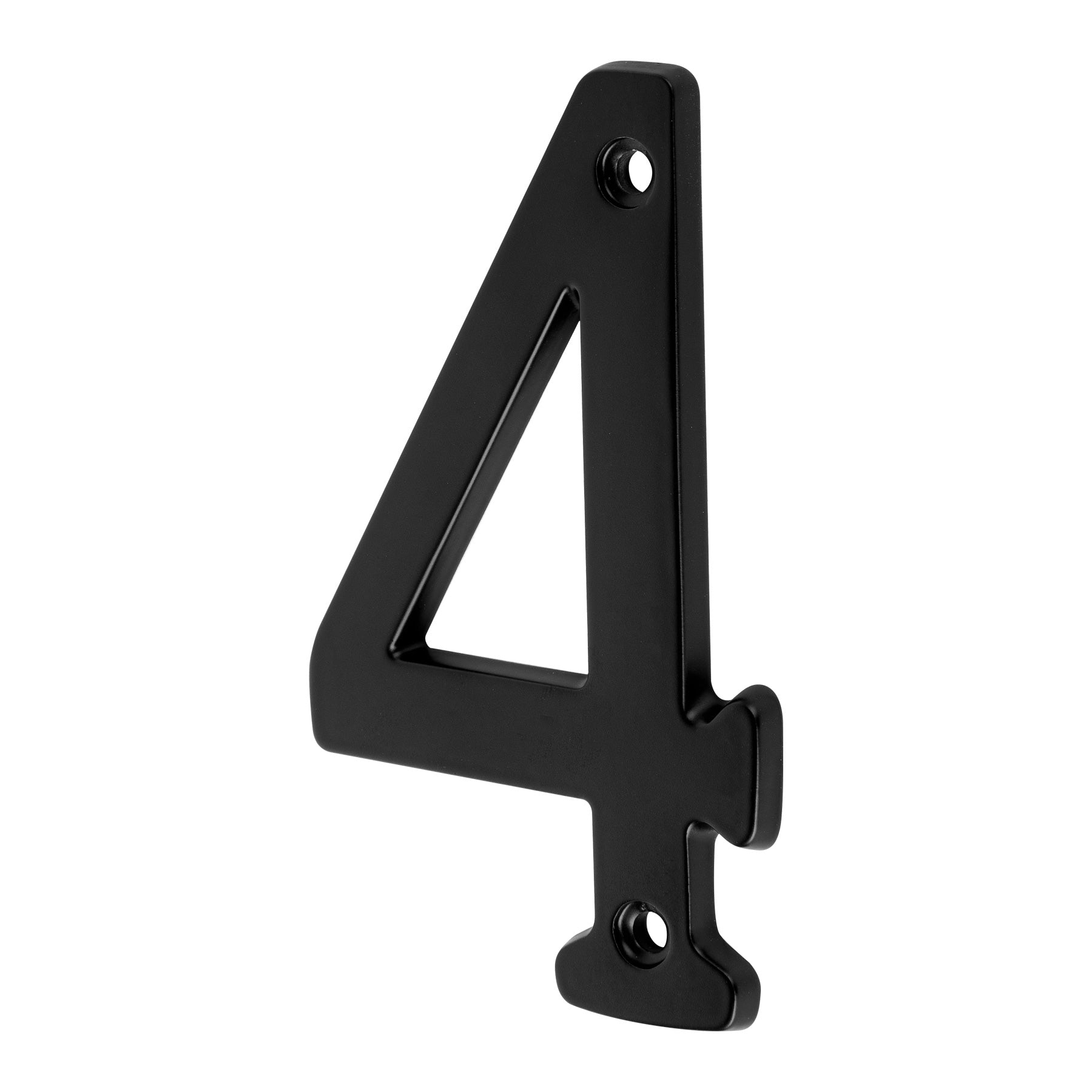 Número 4 de latón sólido 4", negro, Hermex, NUCH-4N, 47857