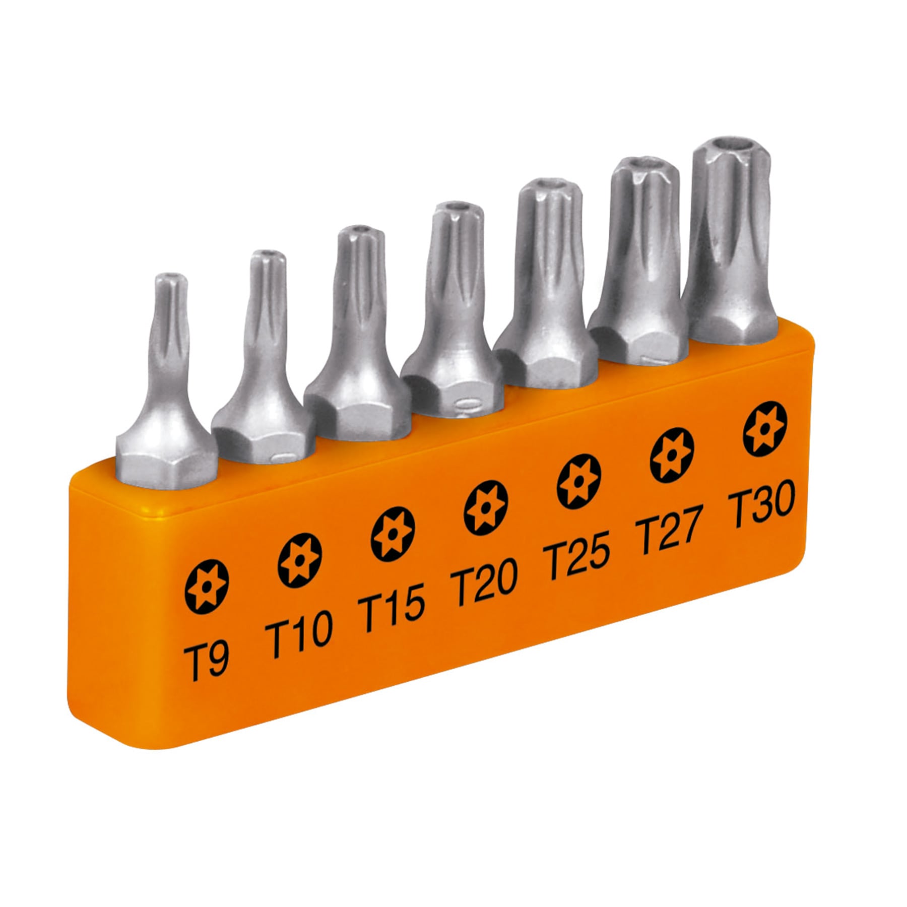 Juego de 7 puntas torx combinadas con seguro largo 1", Expert