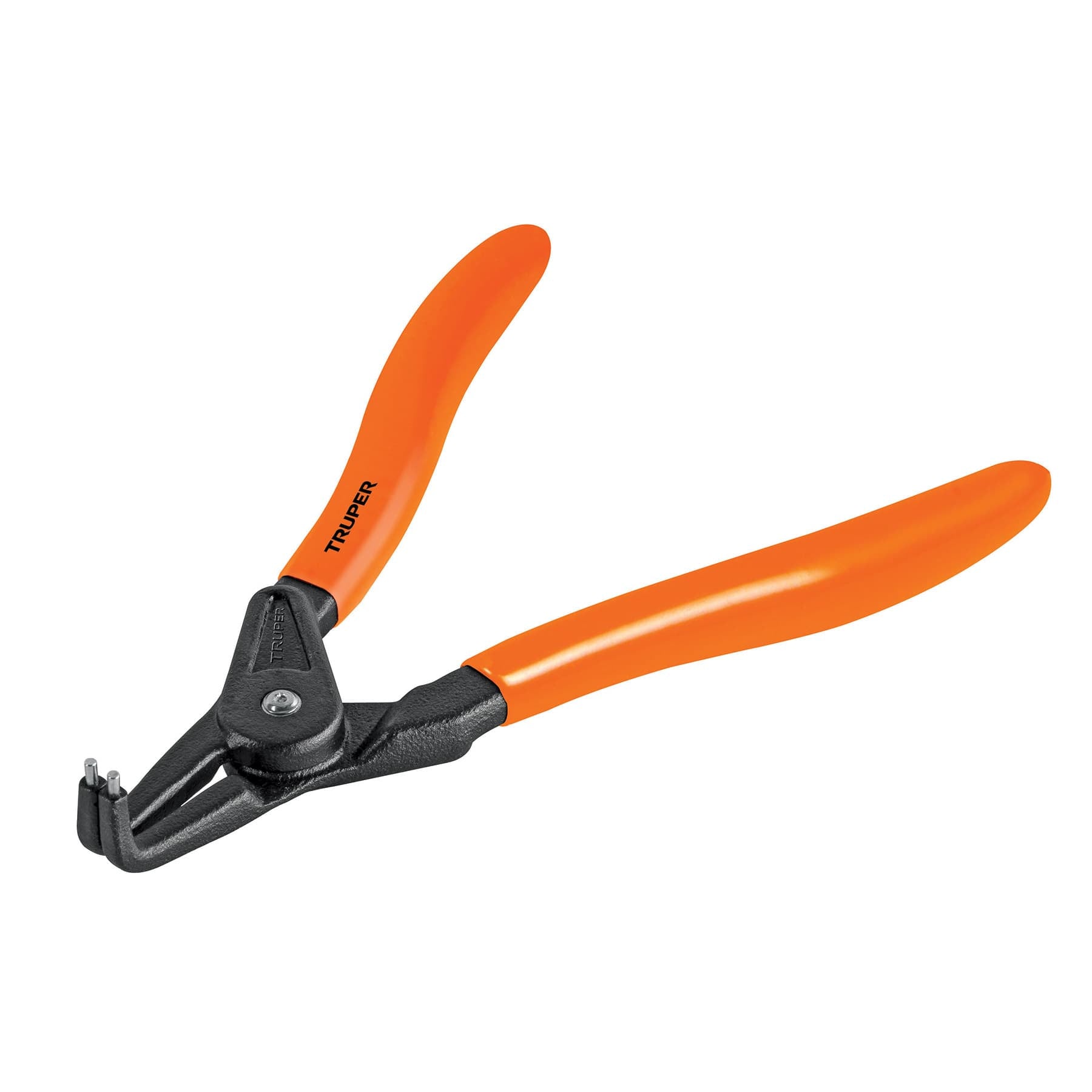 Pinza punta a 90∞ 6-3/4" para abrir anillos, mango de PVC