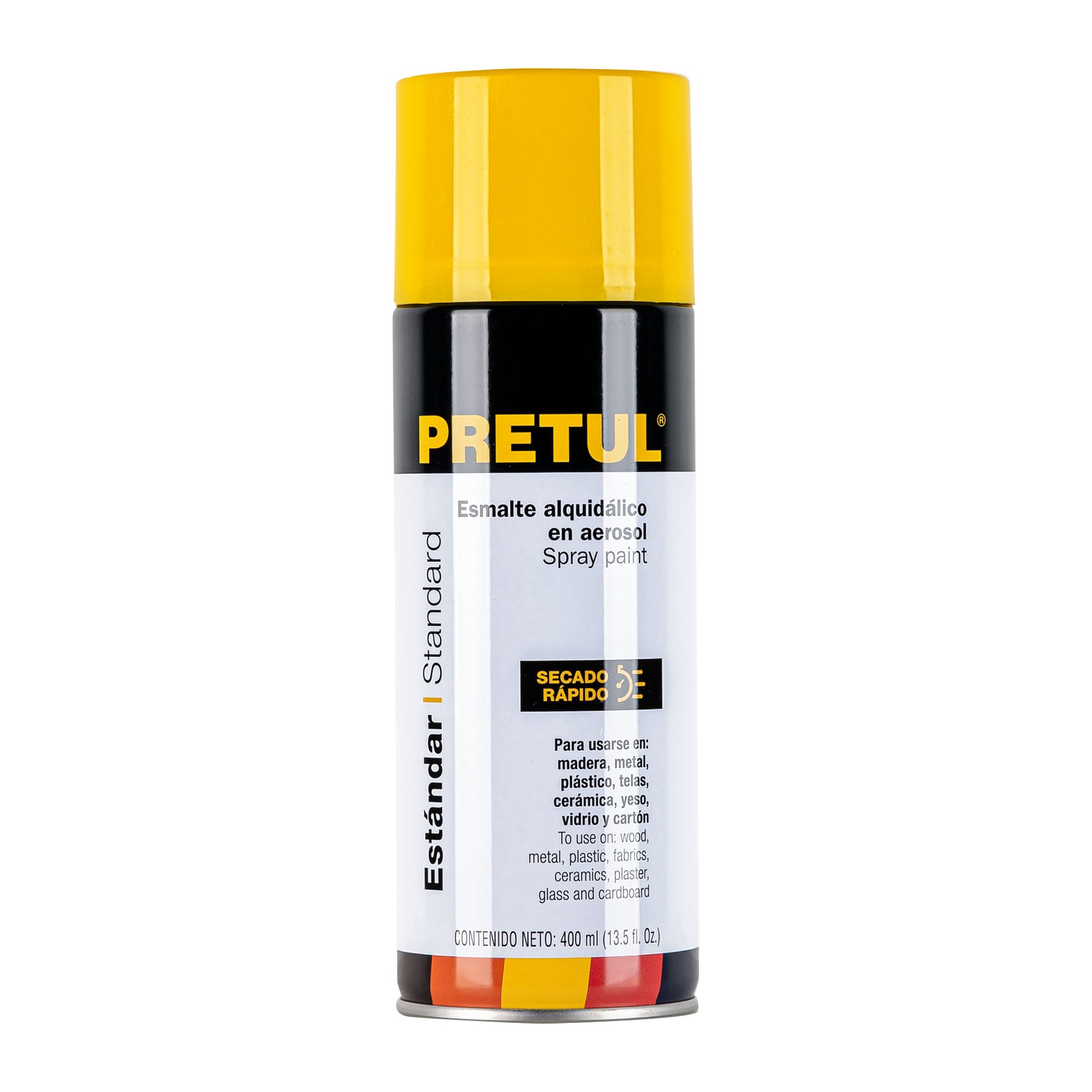 Pintura en aerosol, amarillo canario, 400 ml, Pretul, PA-AC-P, 27003