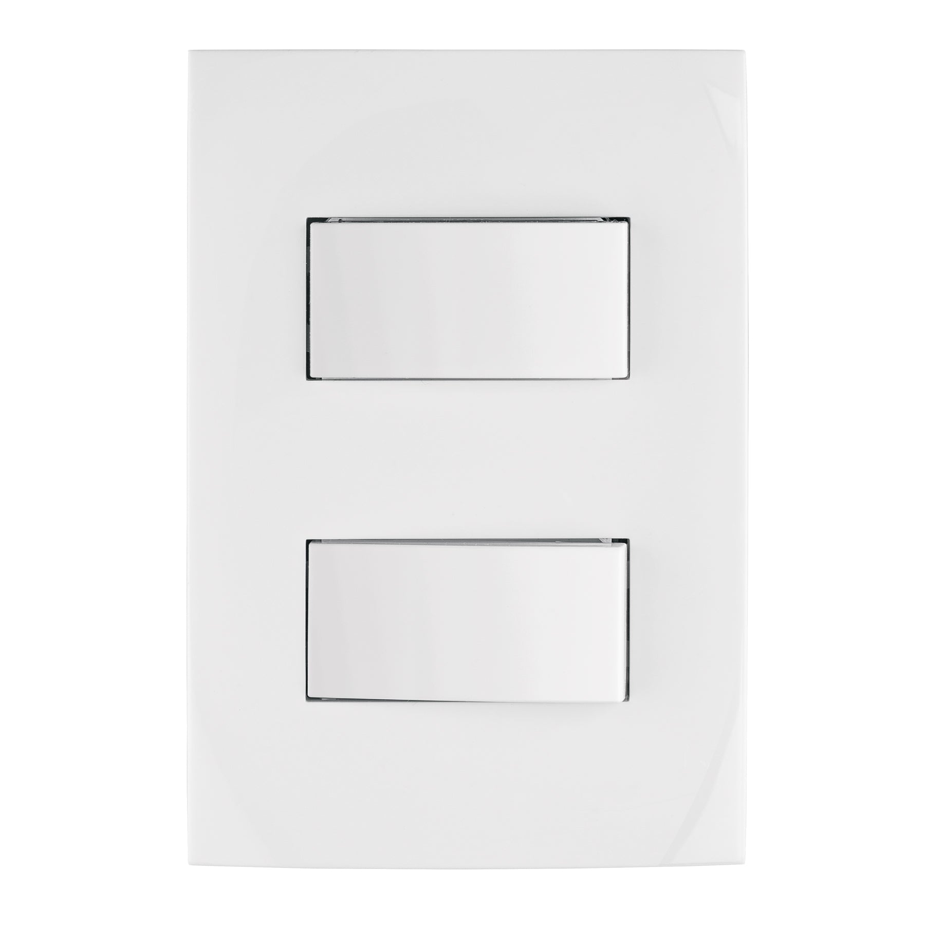 Placa armada interruptor sencillo y escalera, Oslo, blanco