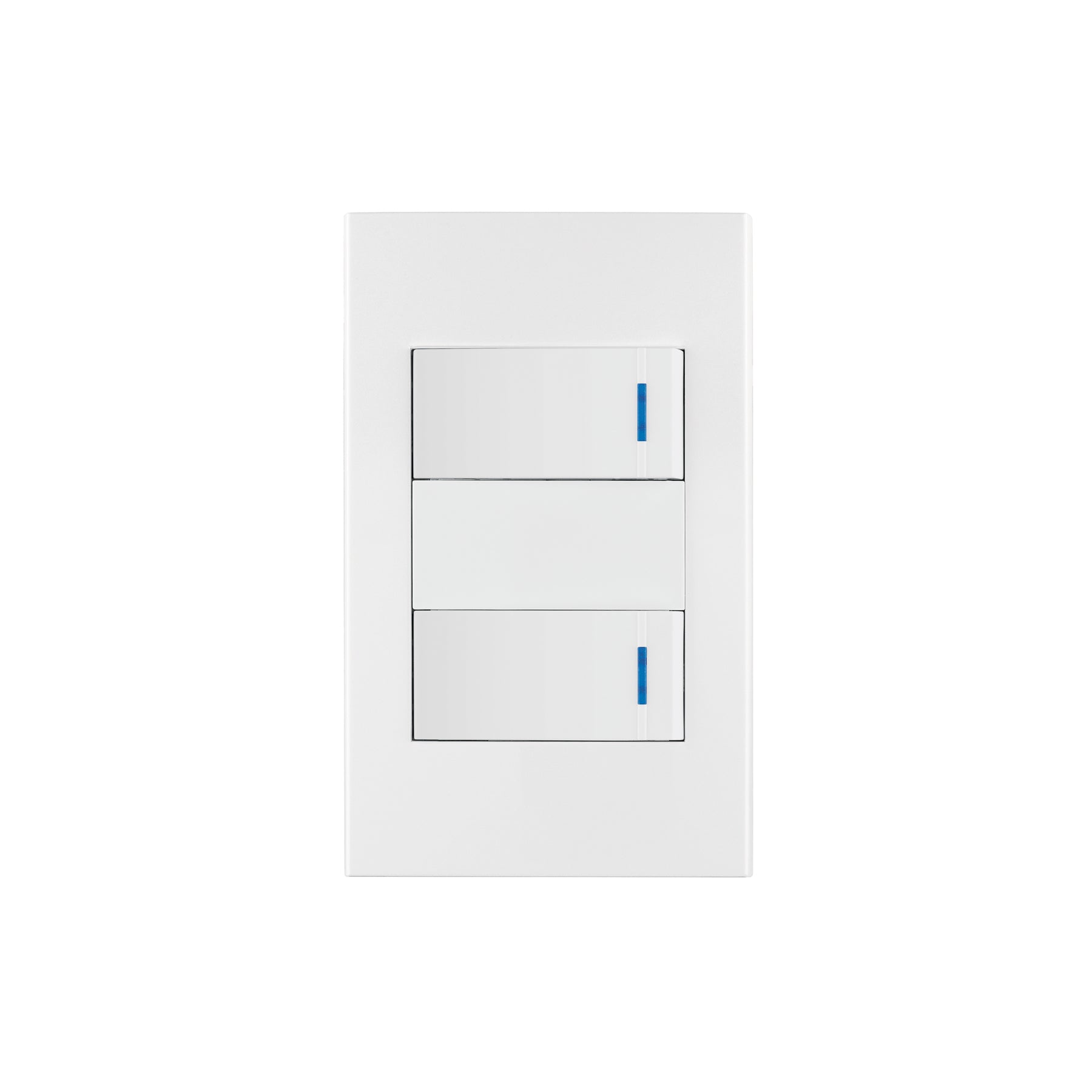 Placa armada 2 interruptores, 1 módulo, Española, blanco, Volteck, PA-APDO1-EB, 45596