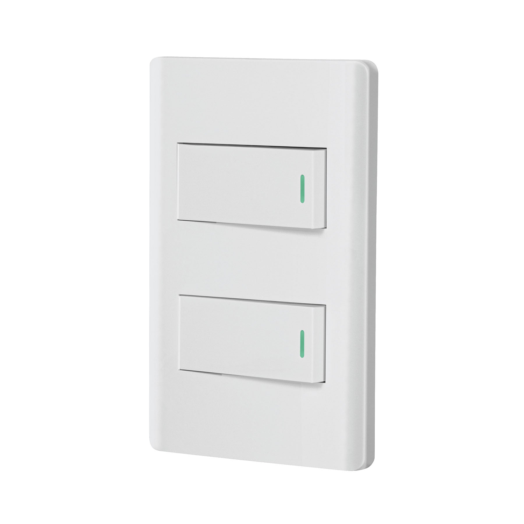 Placa armada blanca 1 interruptor y 1 de 3 vías 1 módelo, Lisbo