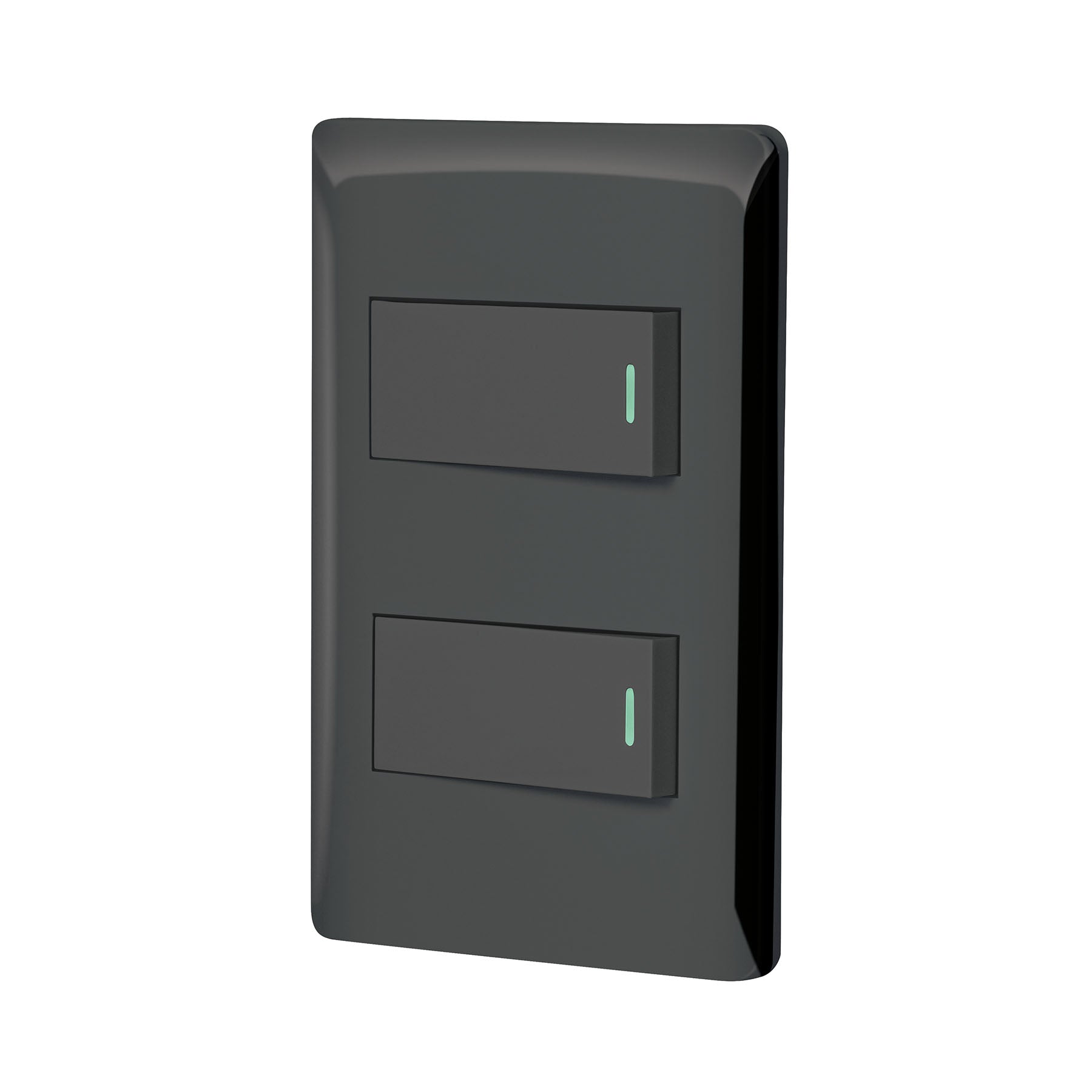 Placa armada negra 1 interruptor y 1 de 3 vías 1 módelo, Lisboa