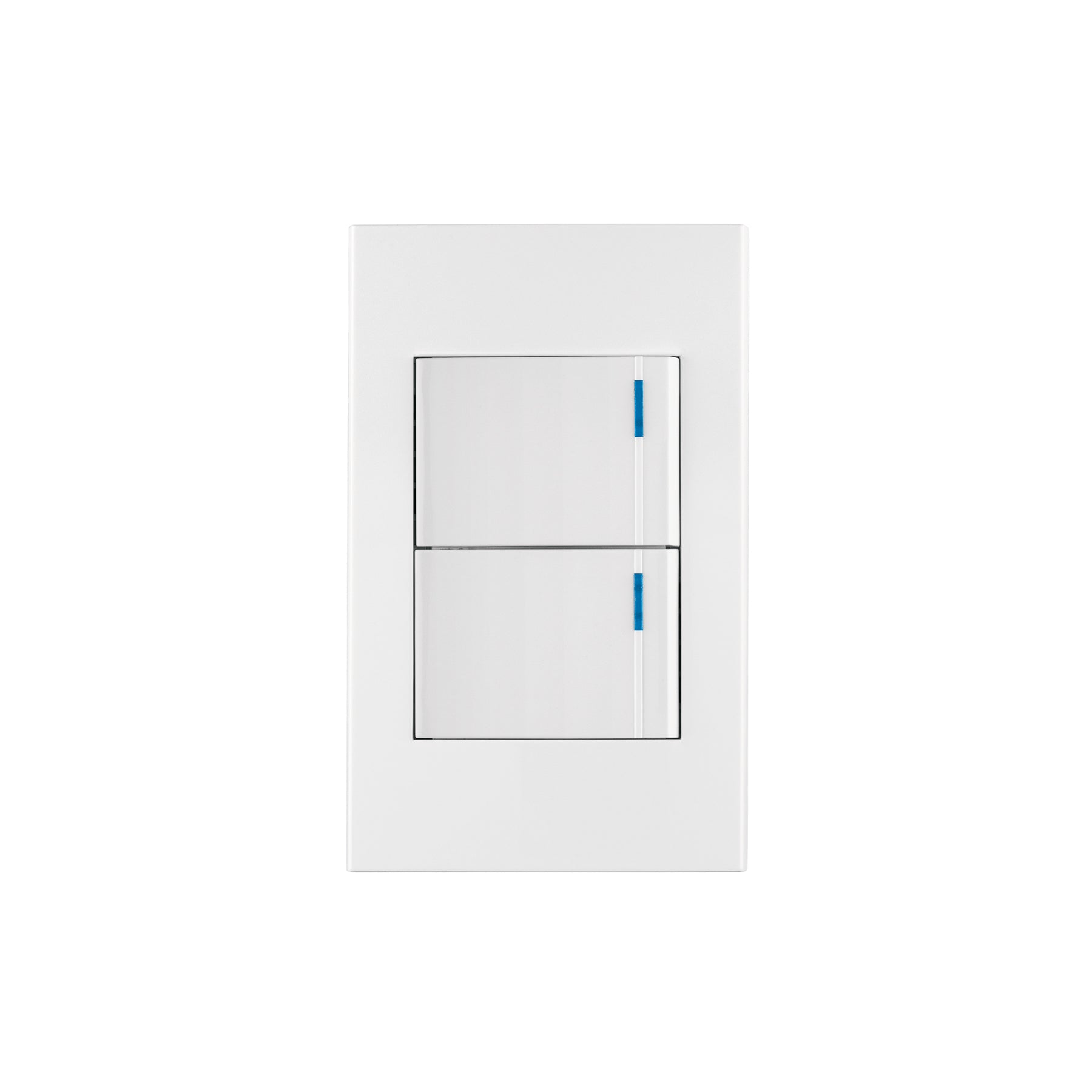 Placa armada 2interruptores 1de 3vías,1.5mod,Española blanco, Volteck, PA-APDO15-EEB, 45601