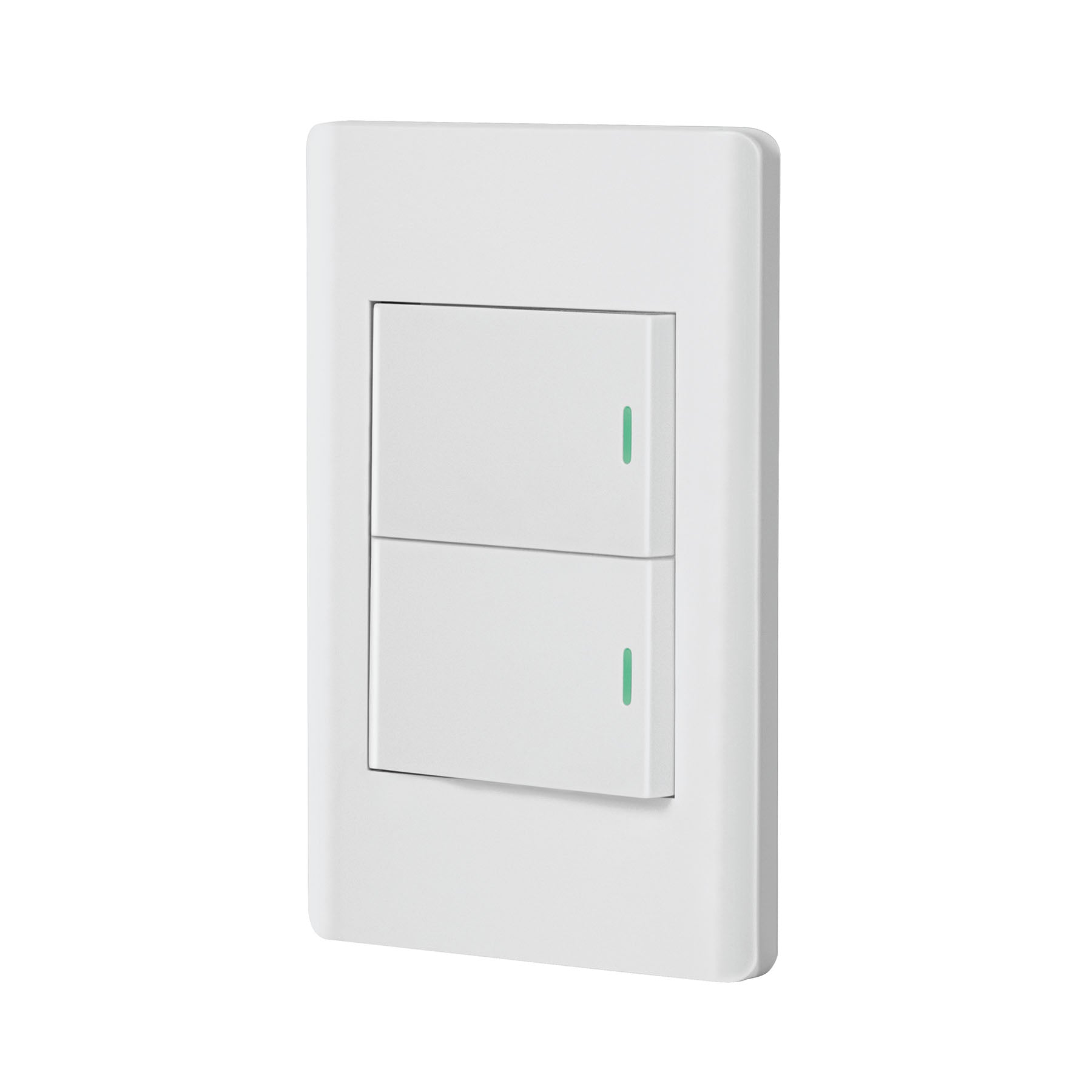 Placa armada blanca 1 interruptor y 1 de 3vías 1.5 módelo, Lisbo