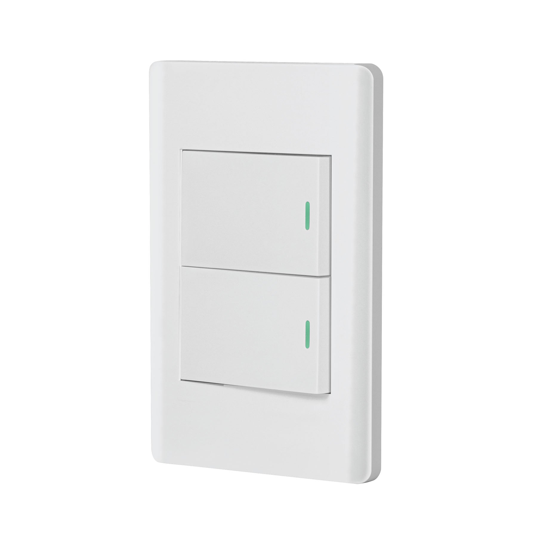 Placa armada blanca 2 interruptores 1.5 módeloulos, Lisboa