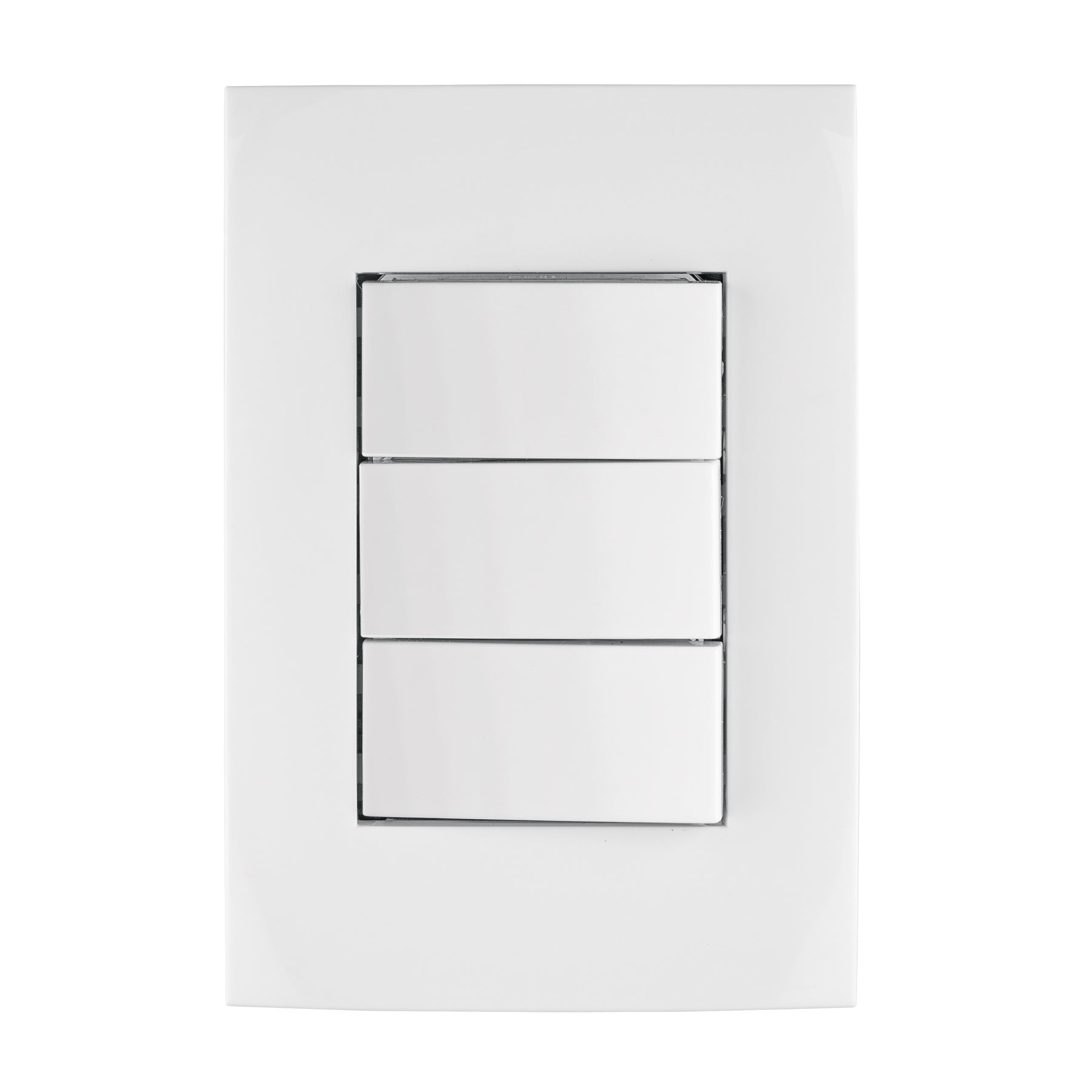 Placa armada interruptores sencillos y escalera, Oslo,blanco