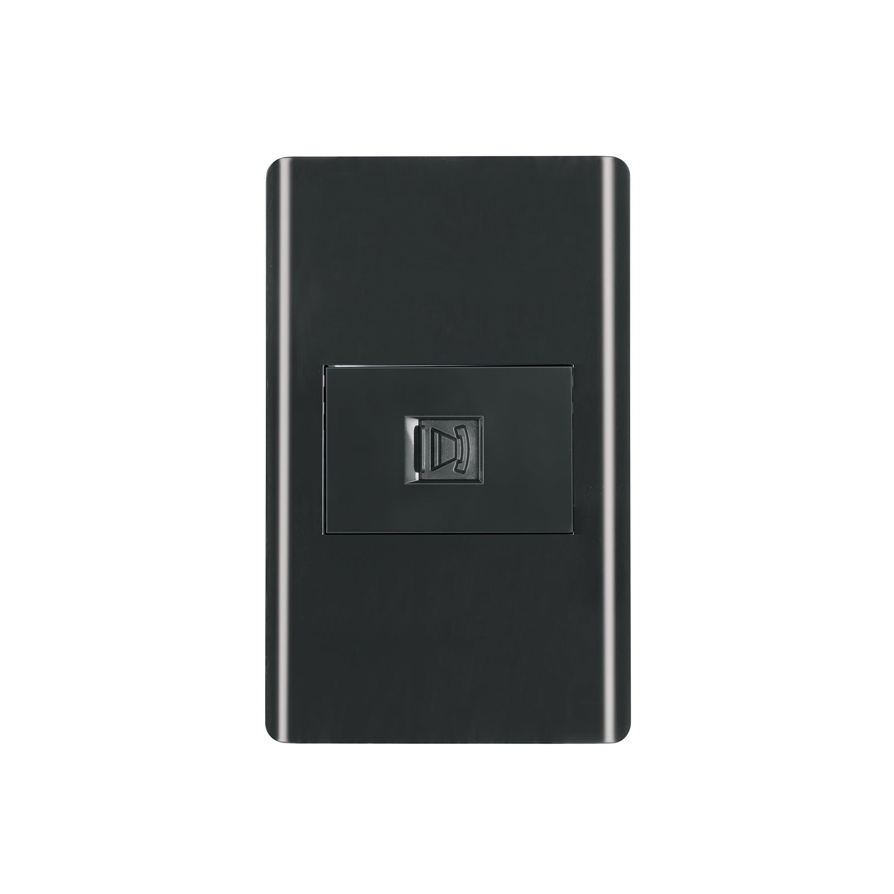 Placa armada negra 1 toma para teléfono 1.5 mód, Lisboa, Volteck, PA-TE-LN, 47897