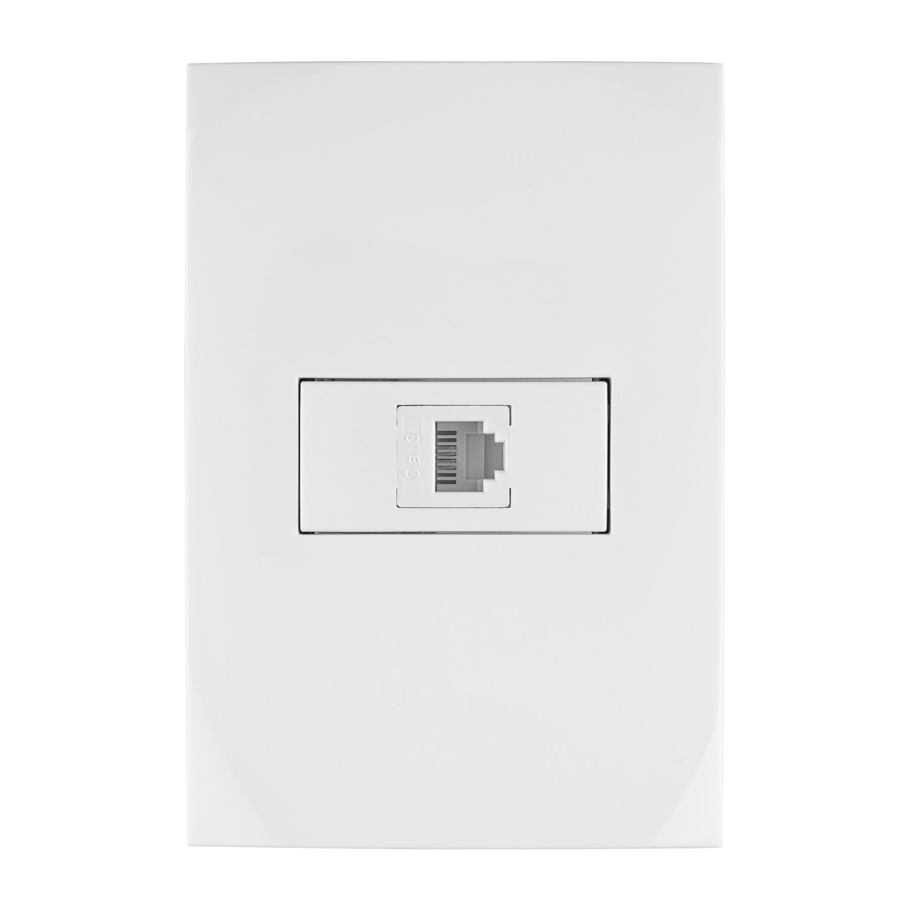 Placa armada con entrada para teléfono, línea Oslo, blanco