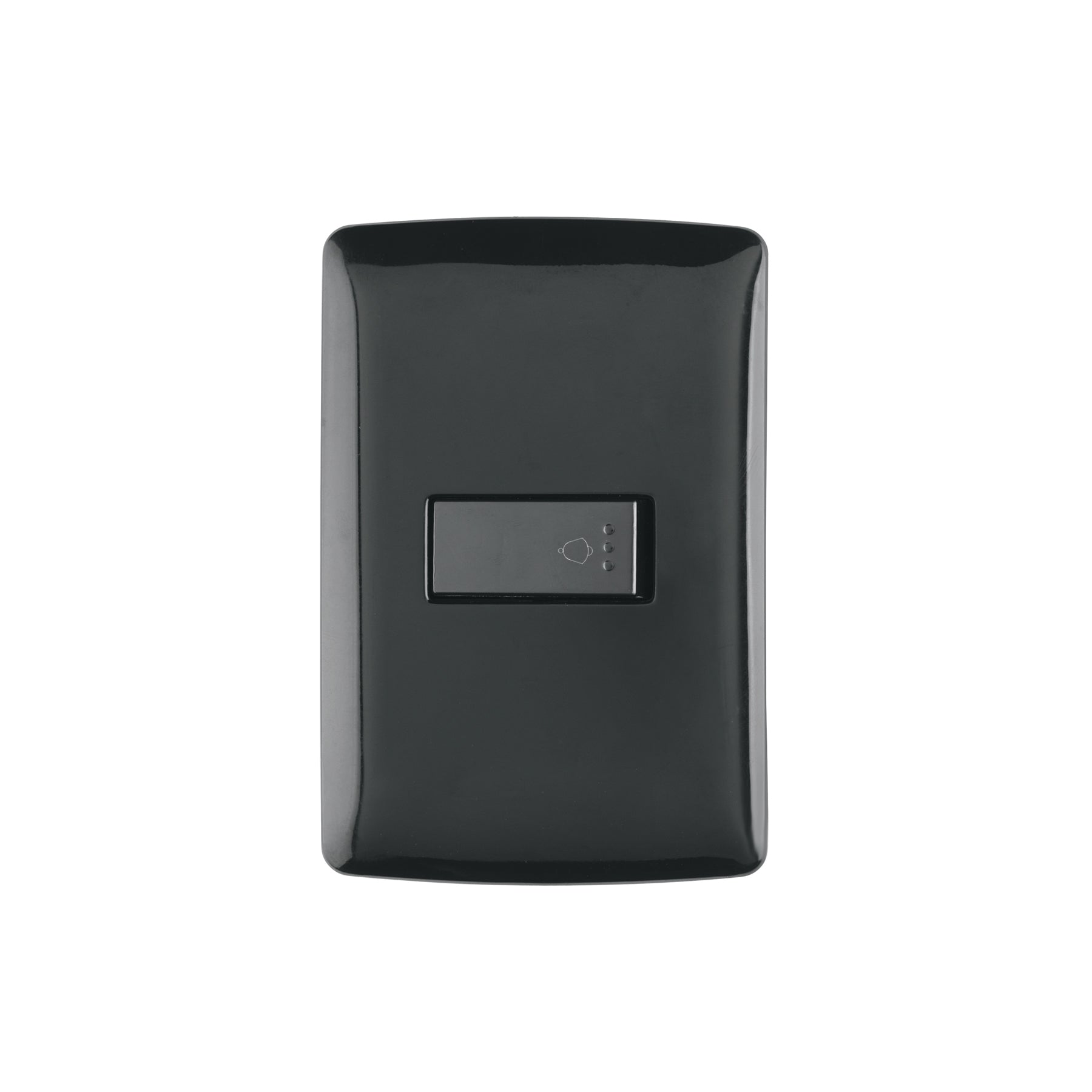 Placa armada con timbre, negro, línea Italiana, Volteck, PA-TI-IN, 47601