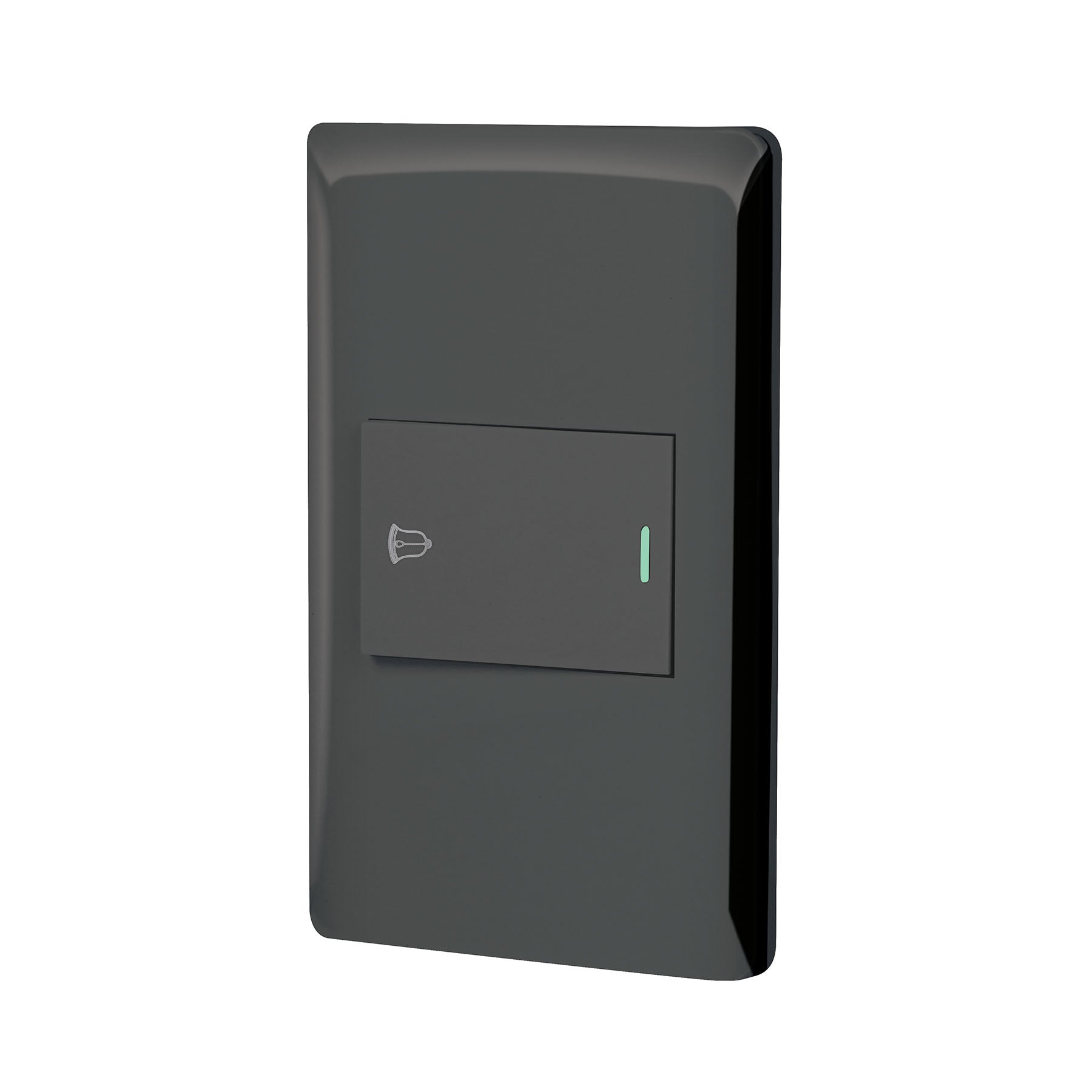 Placa armada negra 1 interruptor de timbre 1.5 módelo, Lisboa