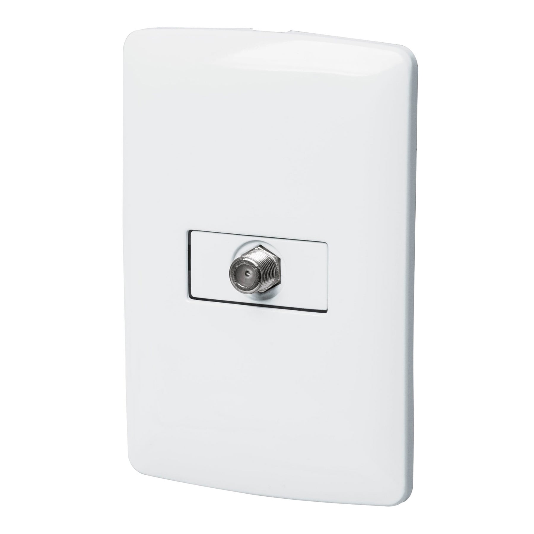 Placa armada con conexión para TV, blanco, línea Italiana