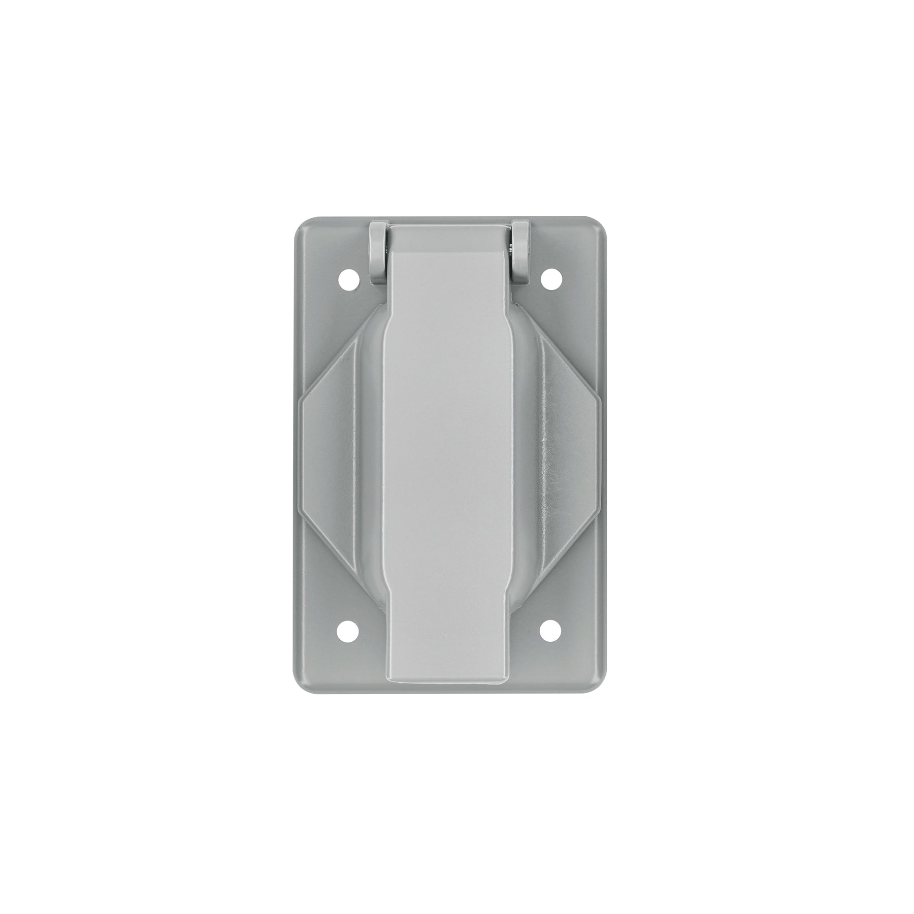 Placa tipo FS con cubierta, sencilla, sobreponer, Volteck