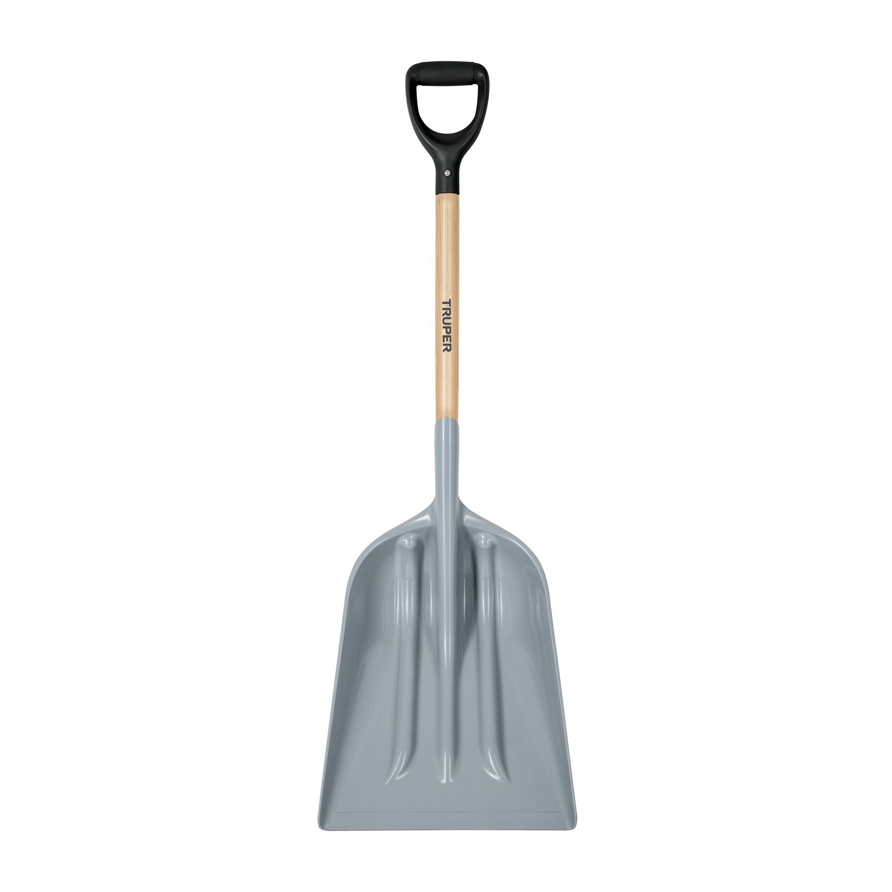 Pala sanitaria cabeza plástica, puño Y, mango 27", Truper