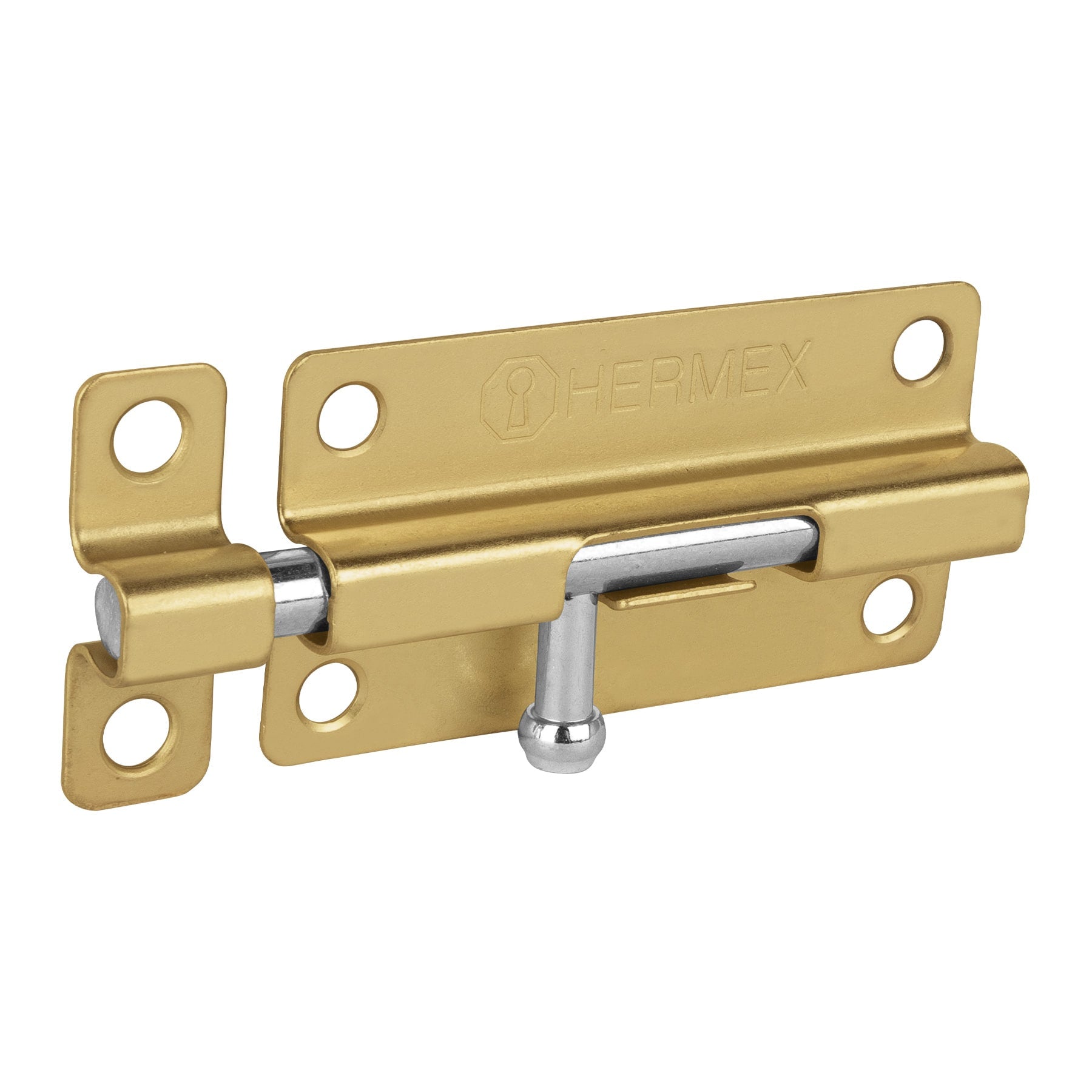 Pasador de barril de acero latón 4", Hermex