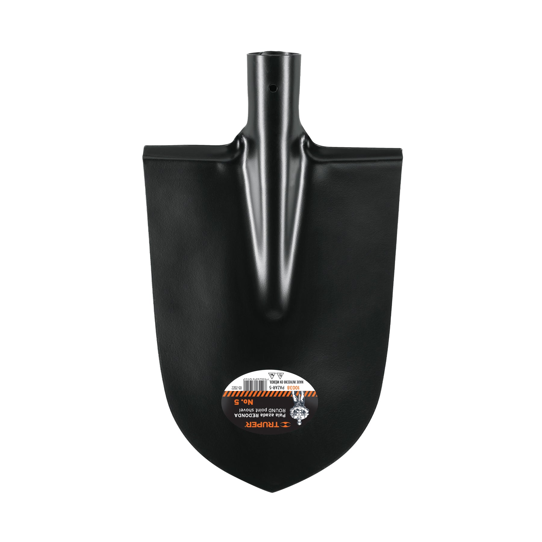 Pala azada redonda # 5, sin mango, Truper