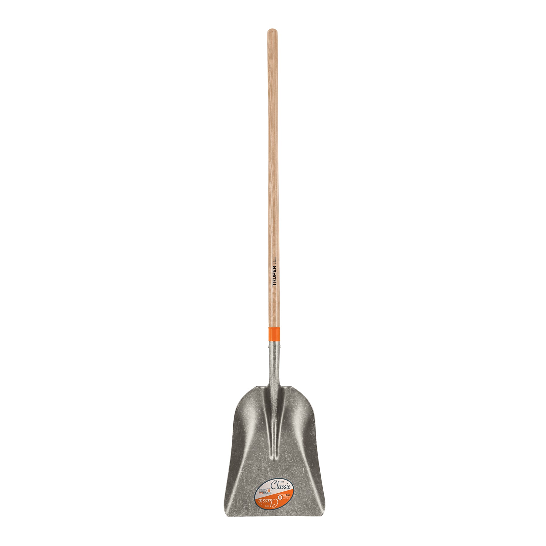 Pala carbonera Classic, mango largo 49", Truper