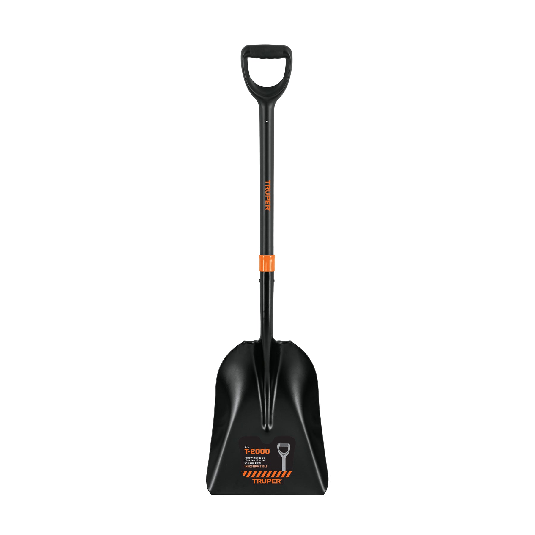 Pala carbonera T-2000, puño Y mango fibra de vidrio Truper