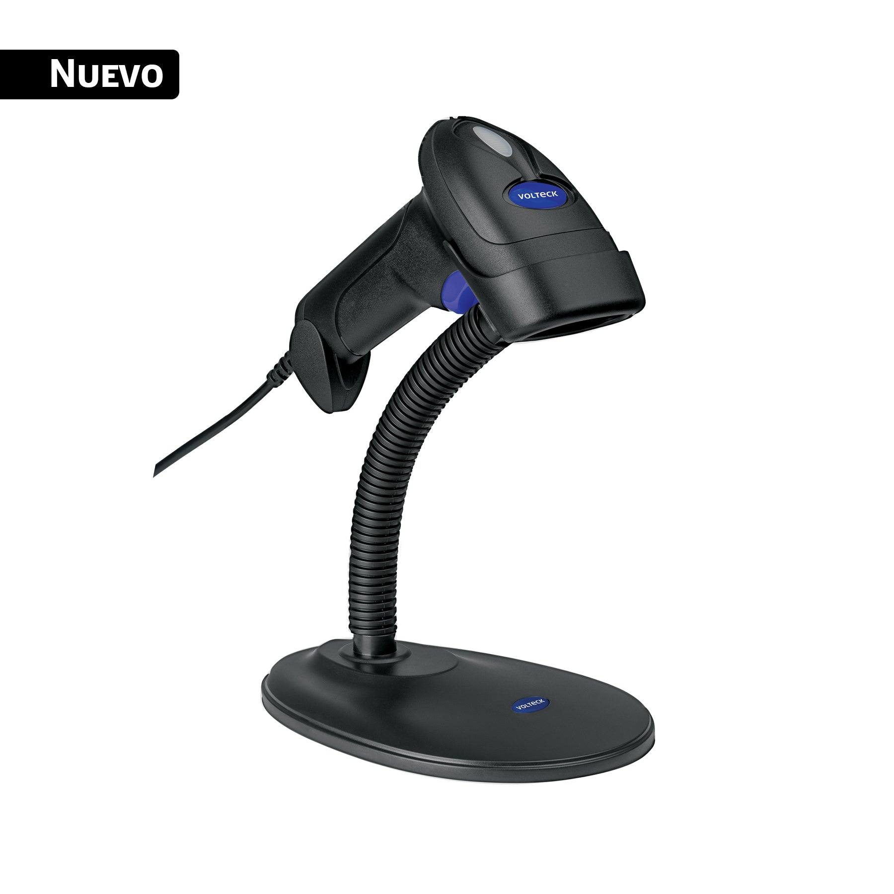 Lector de código de barras 1D, alámbrico, USB, VOLTECK