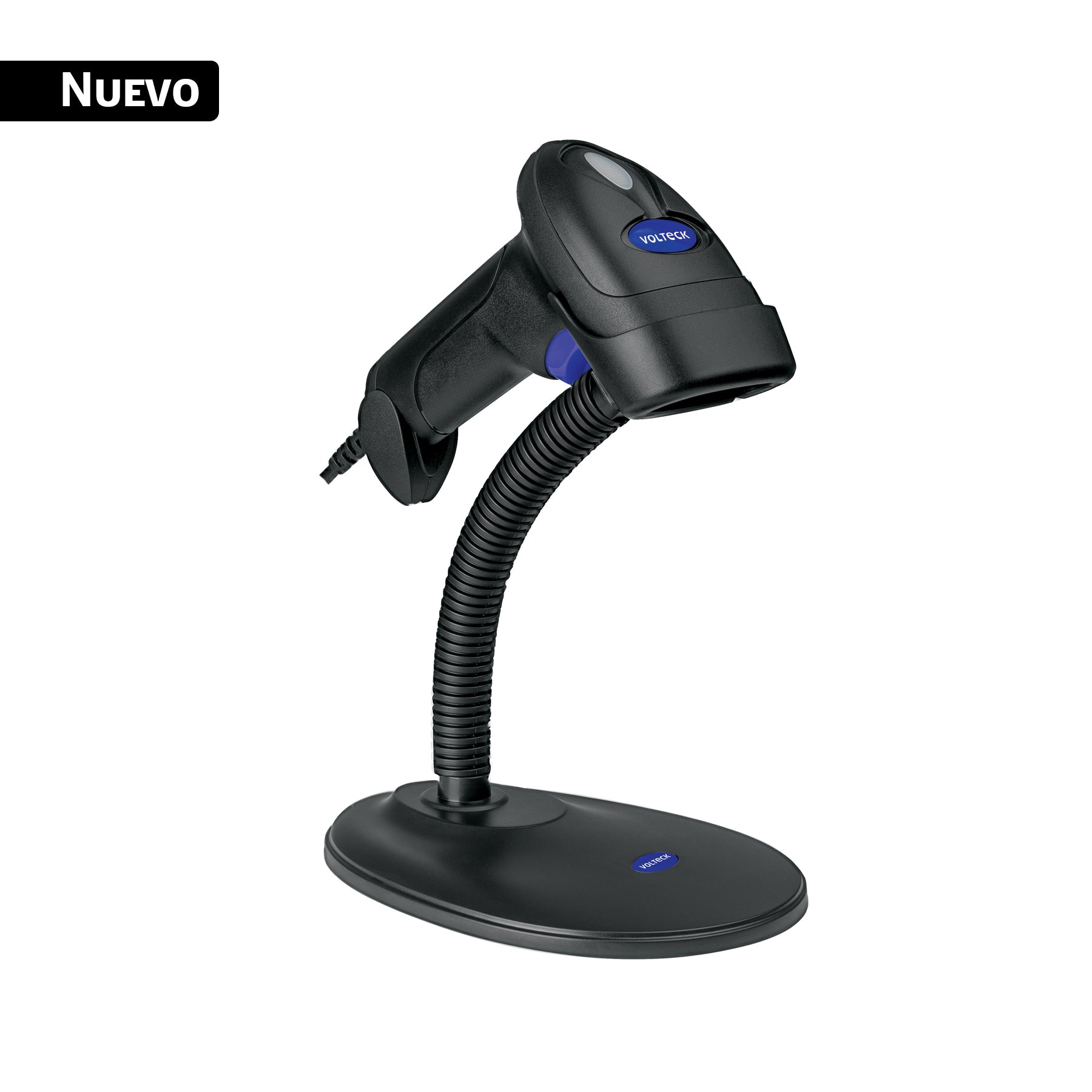 Lector de código de barras 2D, alámbrico, USB, Volteck, PDV-12L, 44195