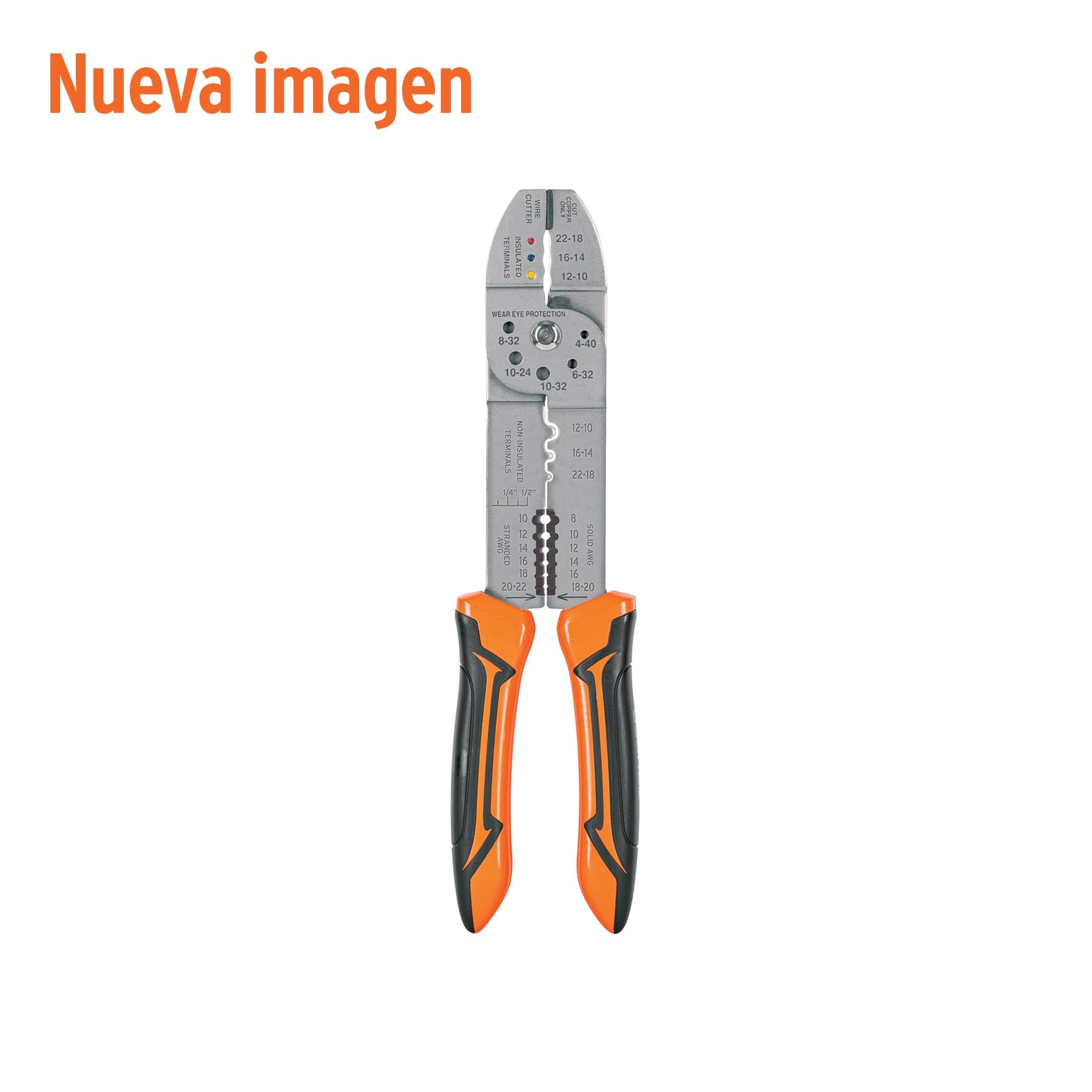 Pinza 10" pela cables, 20 a 10 AWG,Truper
