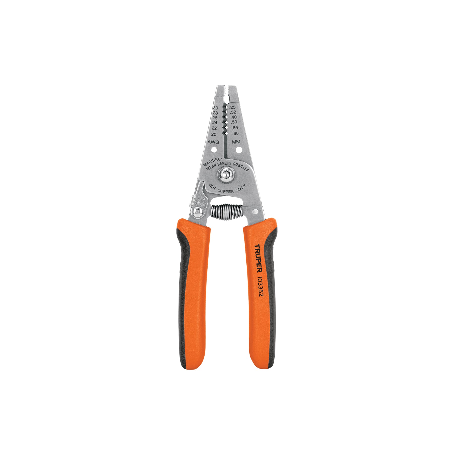 Pinza 6" pela cables, 30 a 20 AWG, Truper