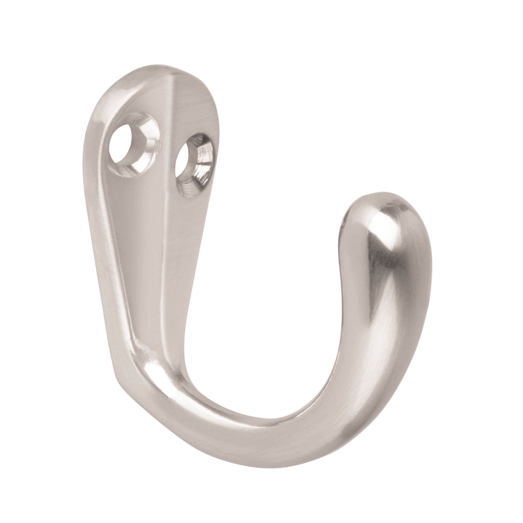 Gancho sencillo tipo perchero, níquel satinado, Hermex