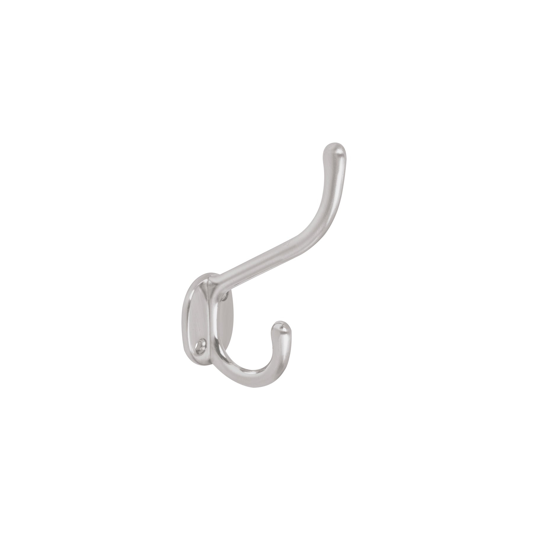 Gancho doble largo y corto tipo perchero, 11 cm, cromo mate, Hermex, PEPU-13, 43912