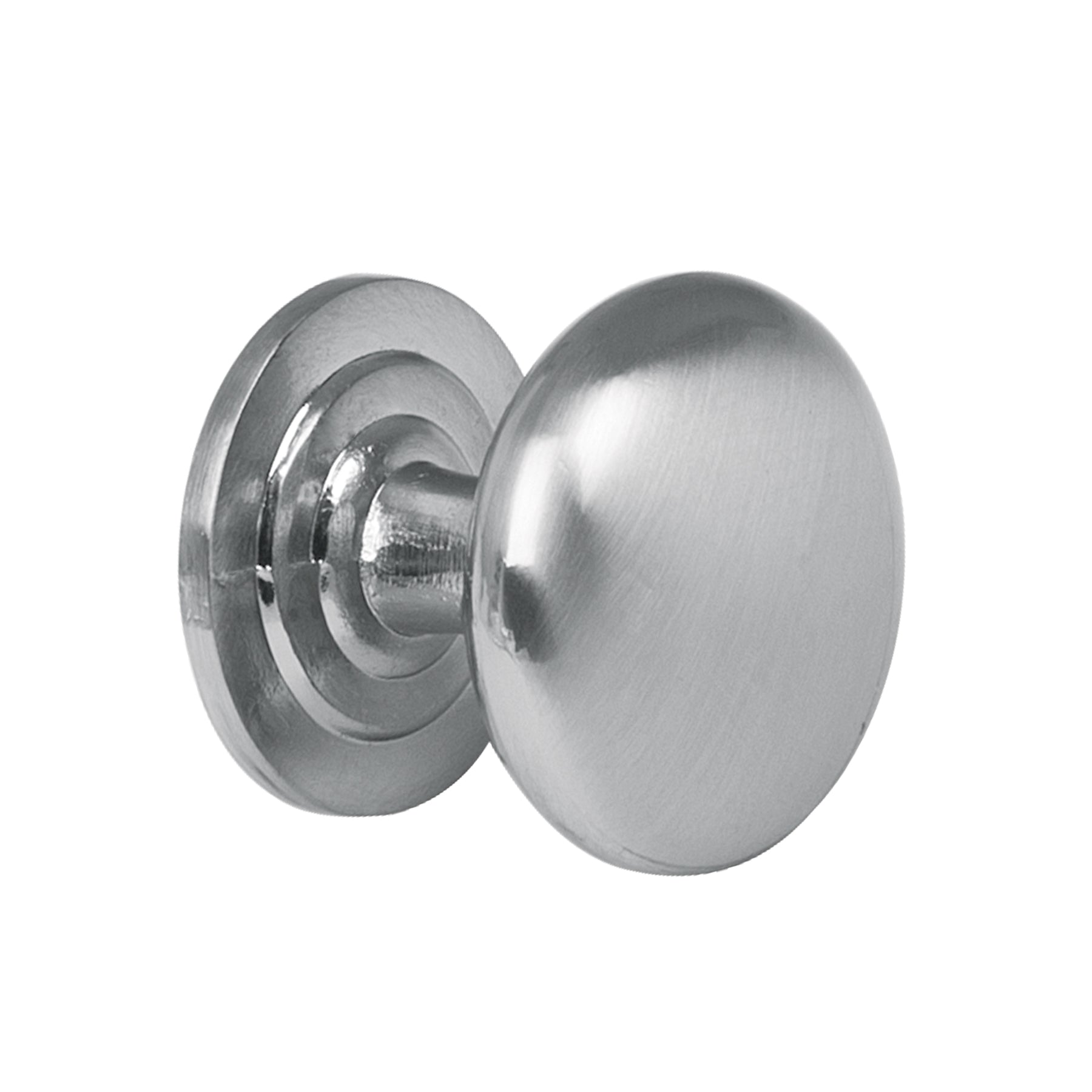 Perilla metálica estilo "Arco", níquel satinado, Hermex