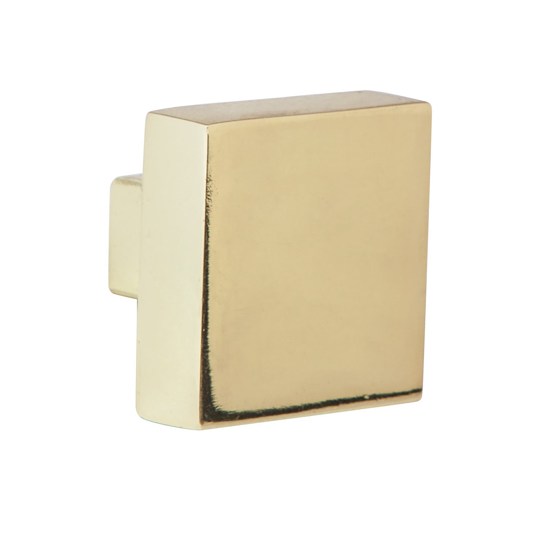 Perilla metálica estilo "Andamio" acabado latón brillante