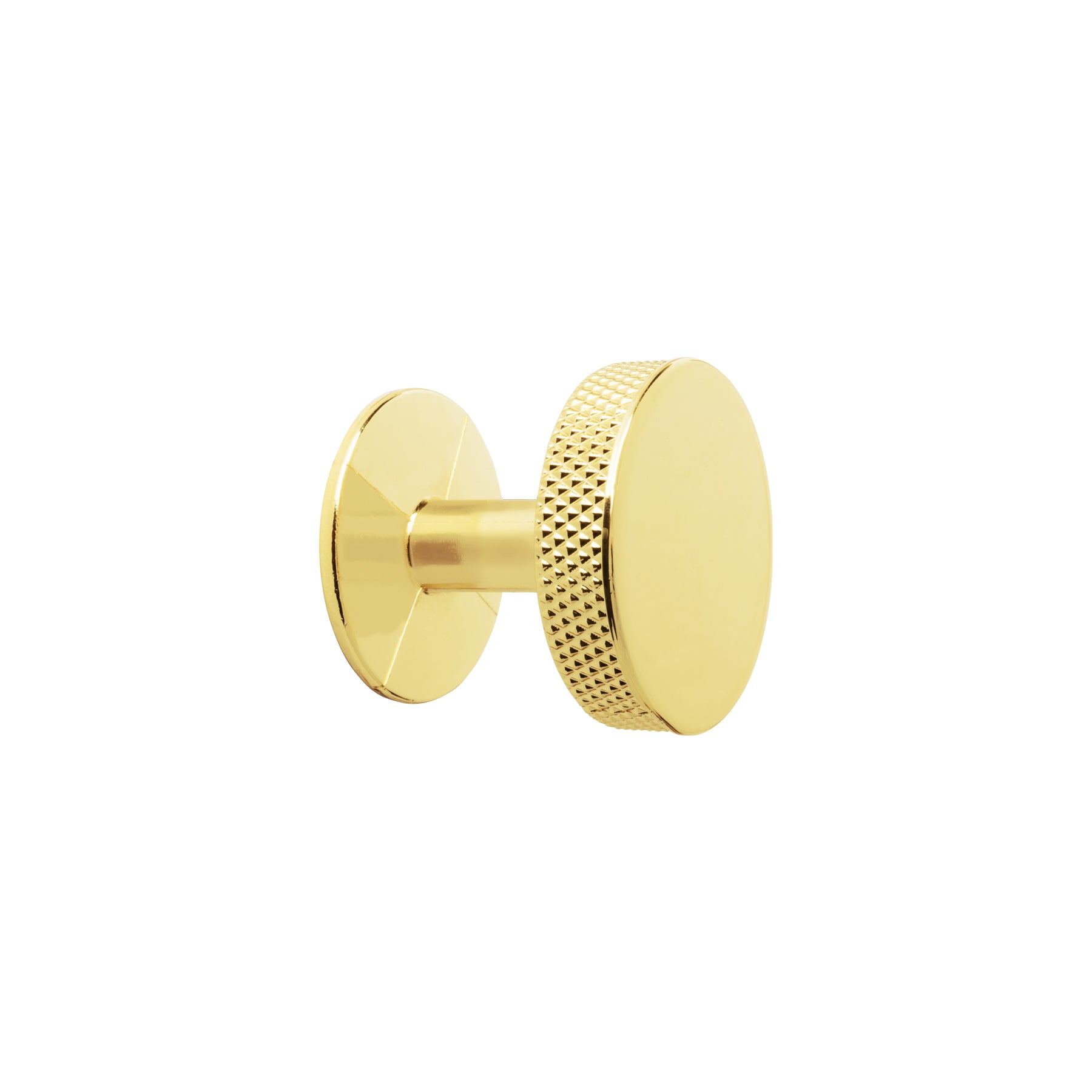 Perilla metálica estilo "Oviedo", latón brillante, Hermex